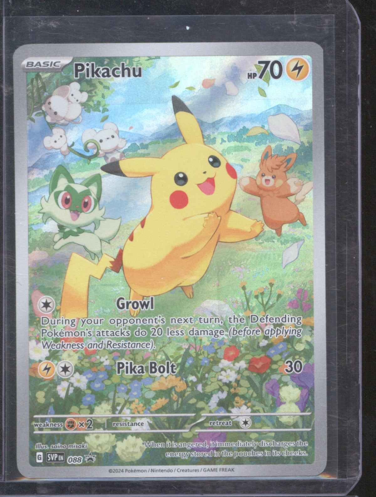 Pikachu 2024 Pokémon SV: Scarlet & Violet Promo Cards 088 Holo