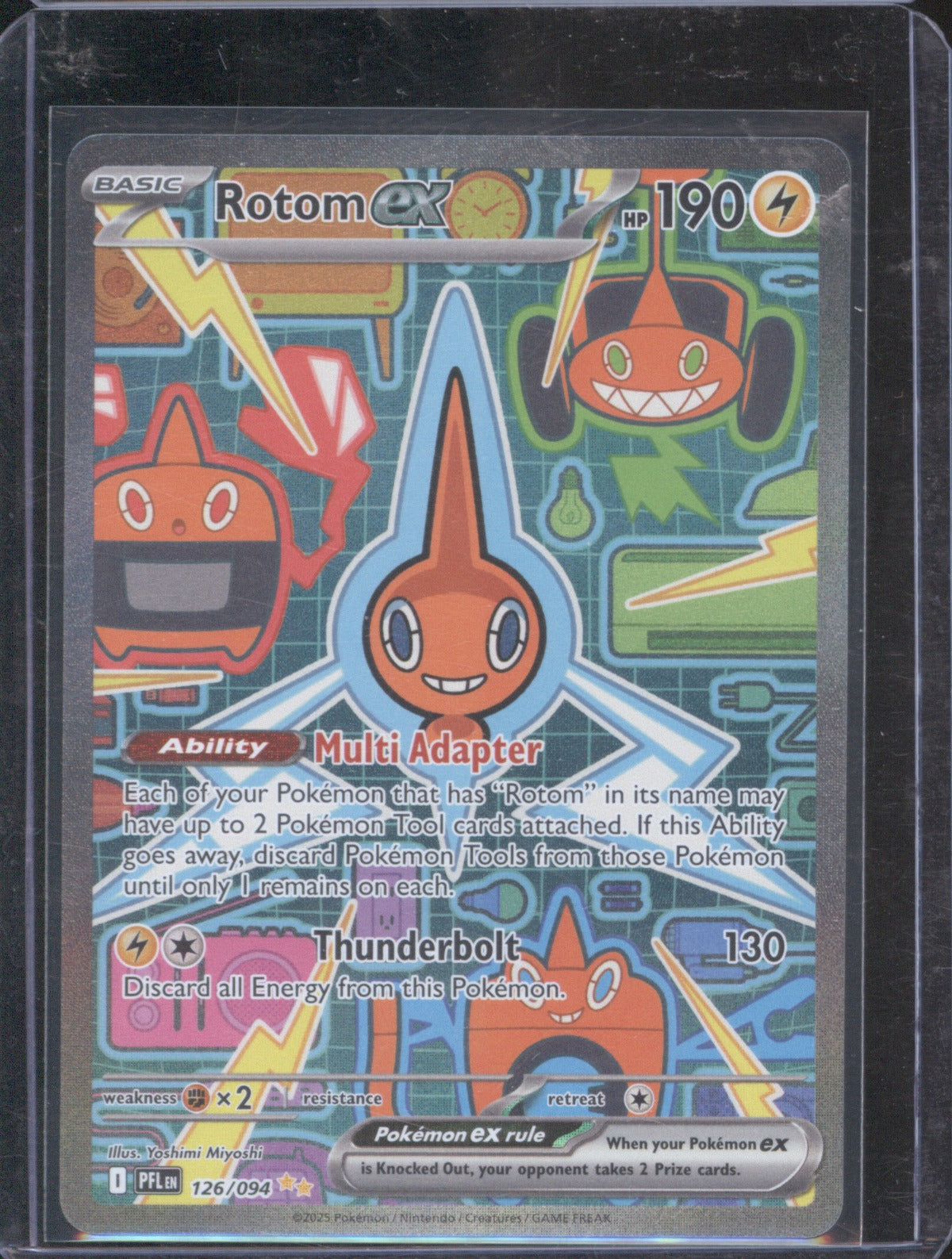 Rotom ex 2025 Pokémon Phantasmal Flames 126/094 Special Illustration Rare