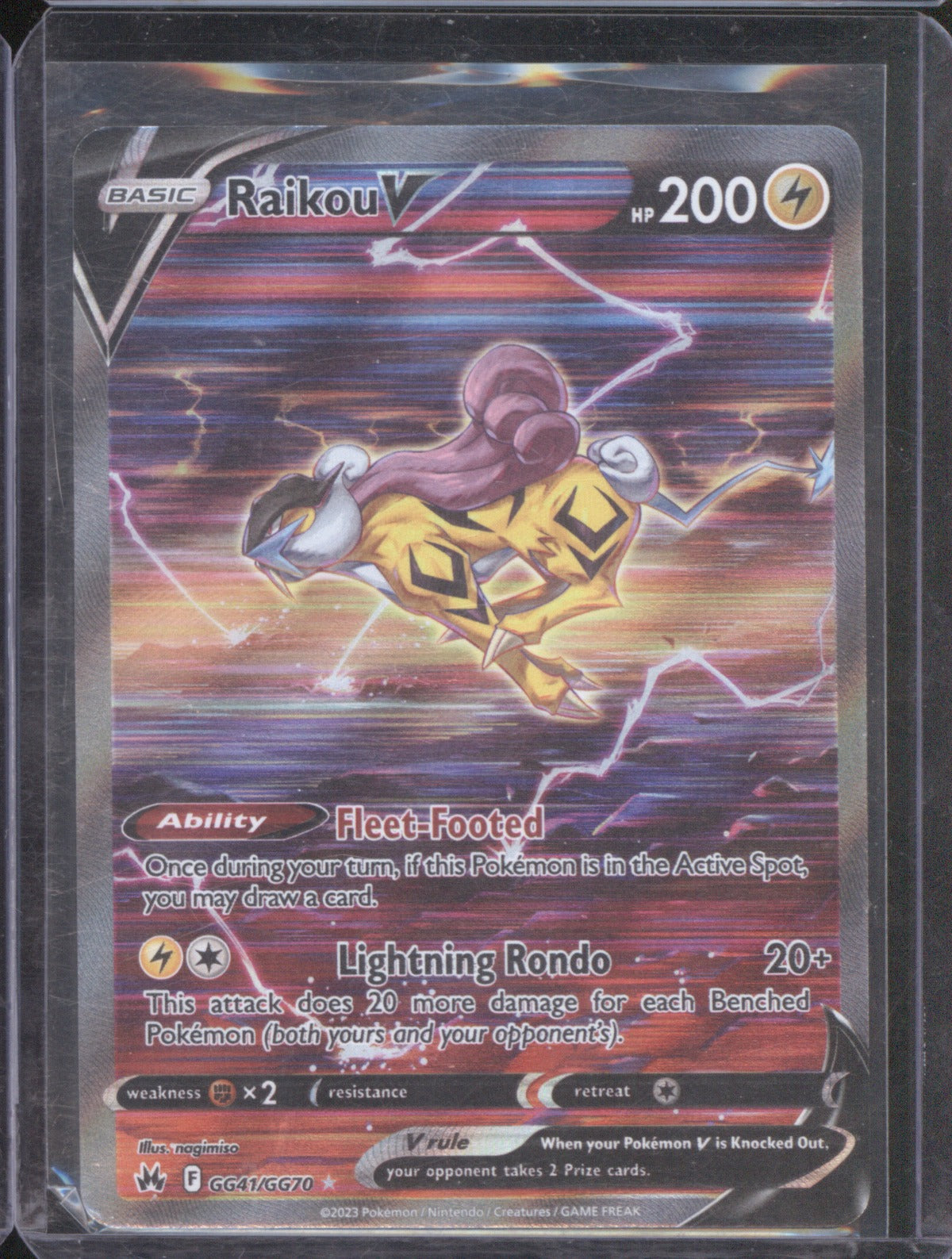 Raikou 2023 Pokémon Crown Zenith GG41/GG70