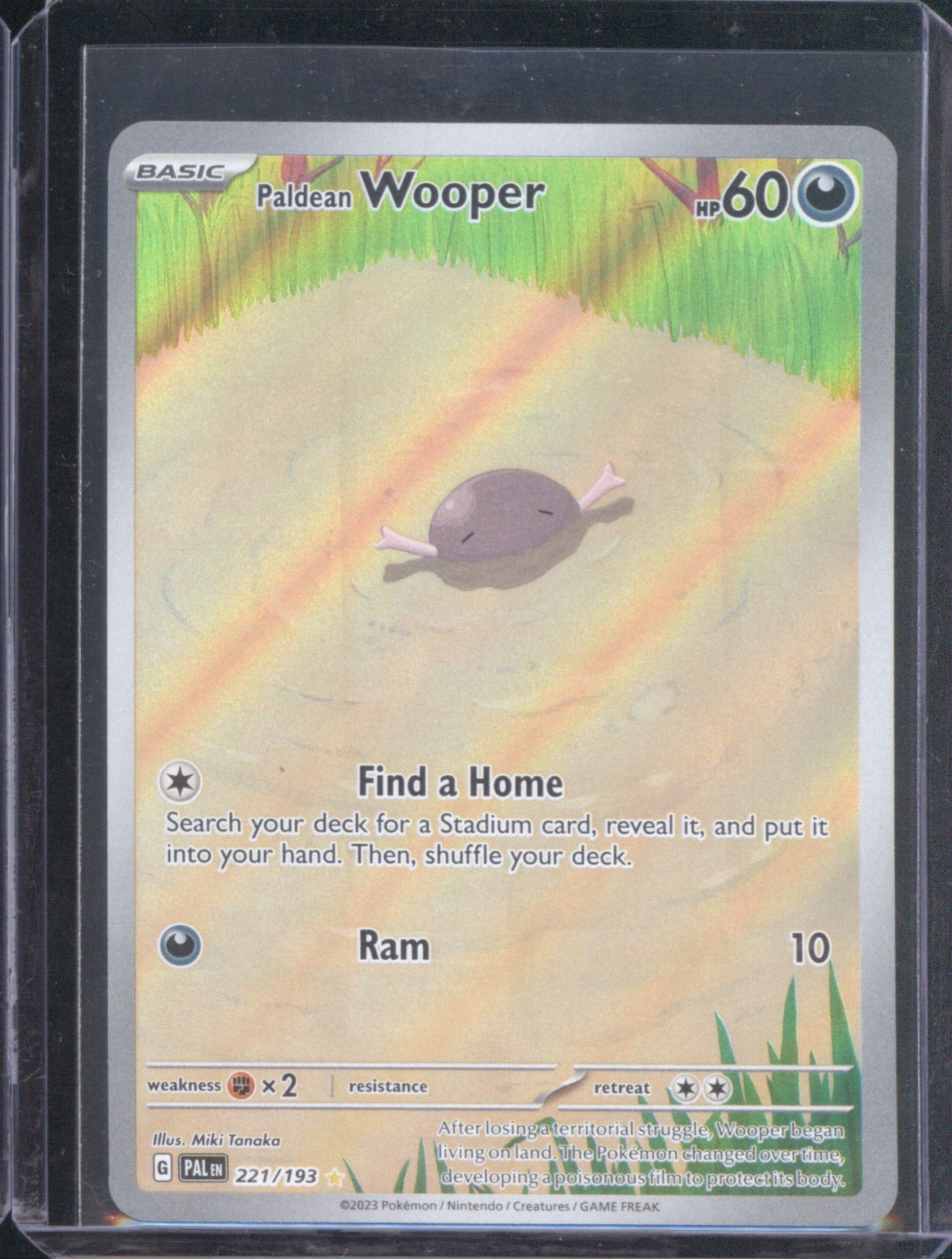 Paldean Wooper 2023 Pokémon Paldea Evolved 221/193 Illustration Rare