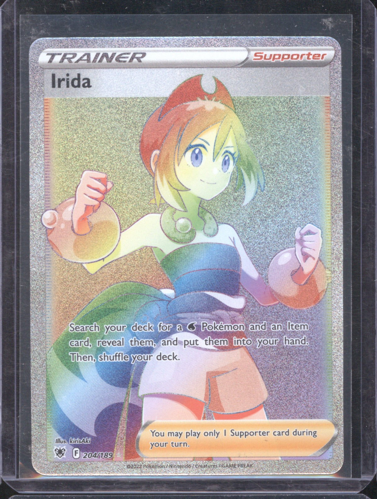 Irida 2022 Pokémon Astral Radiance 204/189 Rainbow Secret Rare