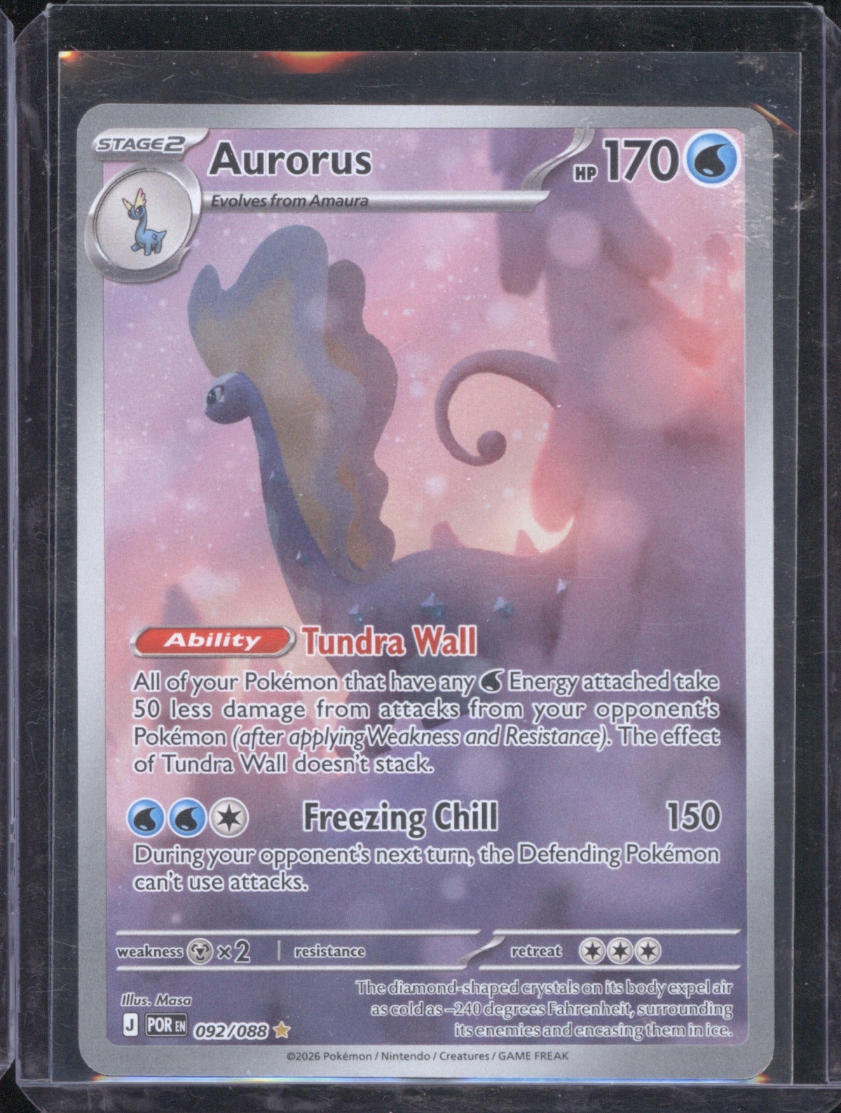 Aurorus 2026 Pokémon Perfect Order 092/088 Illustration Rare