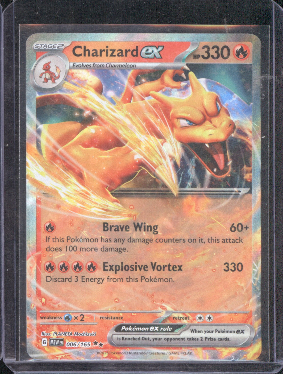 Charizard ex 2023 Pokémon Scarlet & Violet 151 006/165 Holo