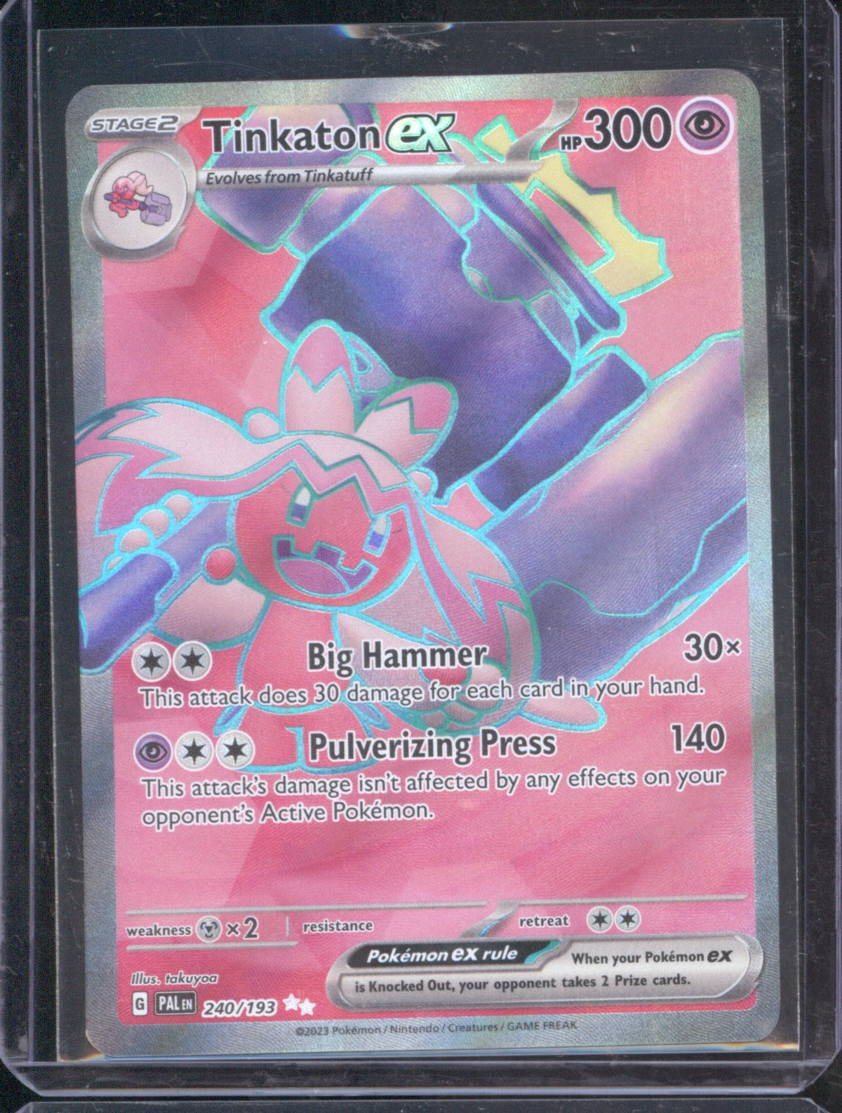 Tinkaton ex 2023 Pokémon Paldea Evolved 240/193 Holo