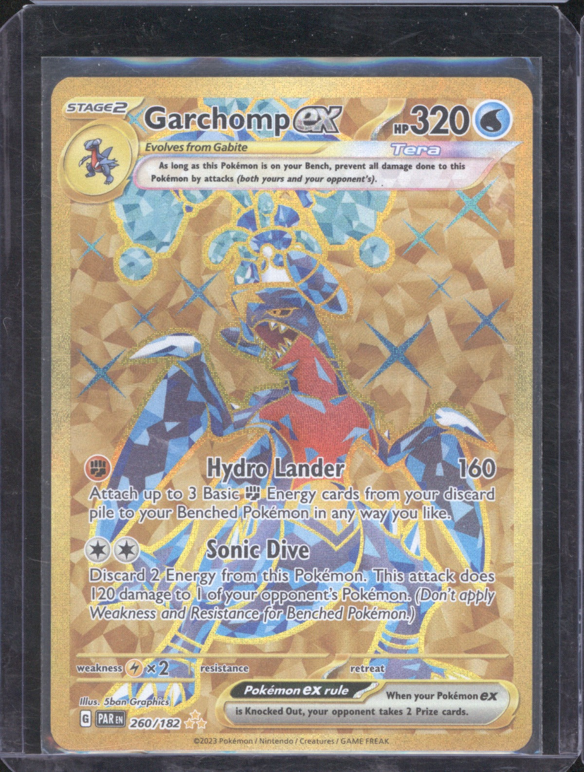 2023 Pokemon Paradox Rift Garchomp ex 260/182