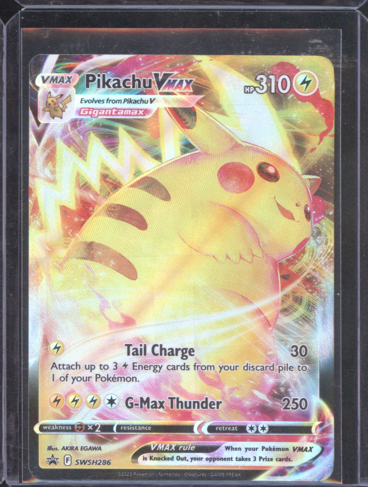 2023 Crown Zenith Pikachu VMAX SWSH286 Sword & Shield Promo Card
