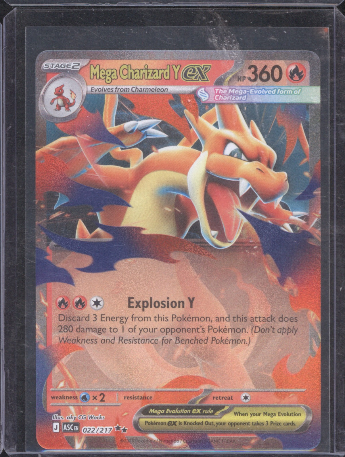 Mega Charizard Y ex 2026 Pokemon Ascended Heroes 022/217