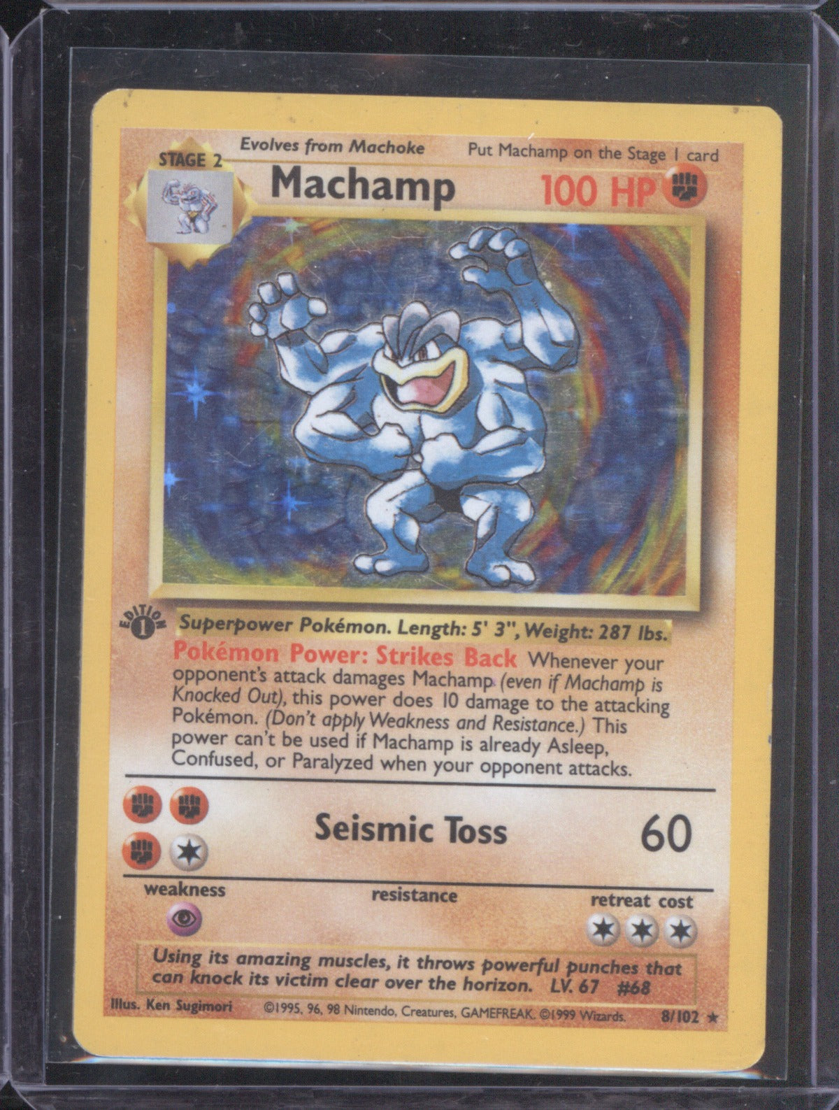 Machamp 1999 Wizards of the Coast Base Set 8/102 Deck Exclusives 1st Edition