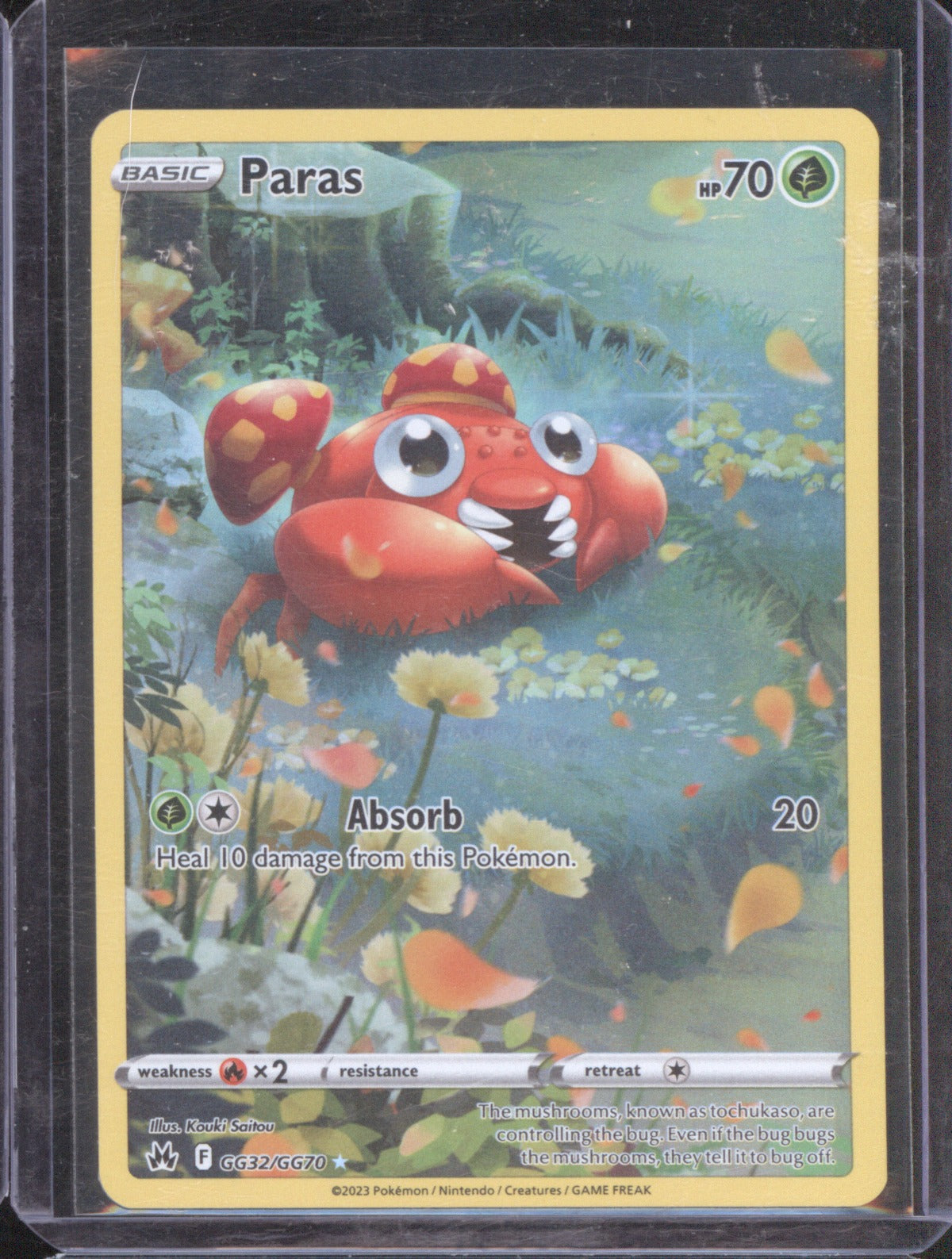 Paras 2023 Pokemon Crown Zenith #GG32 Galarian Gallery Holo