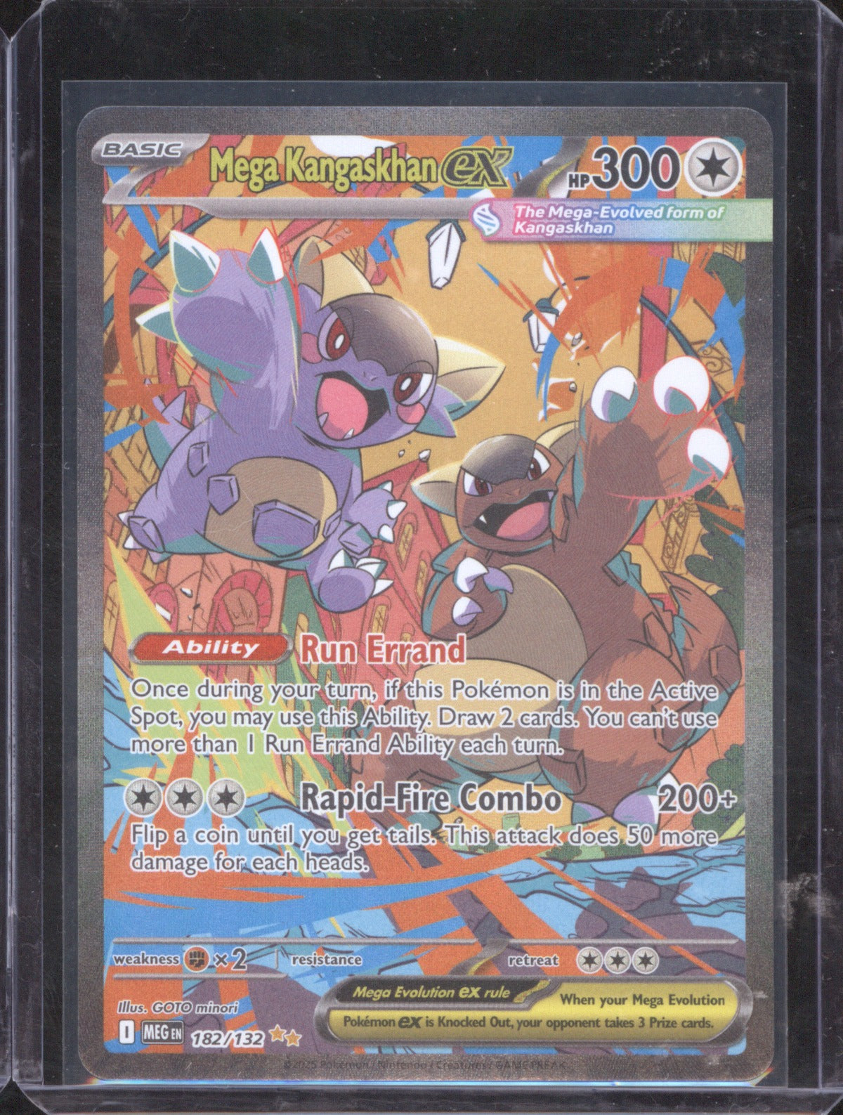 Mega Kangaskhan ex 2025 Pokemon Mega Evolution 182/132 Special Illustration Rare