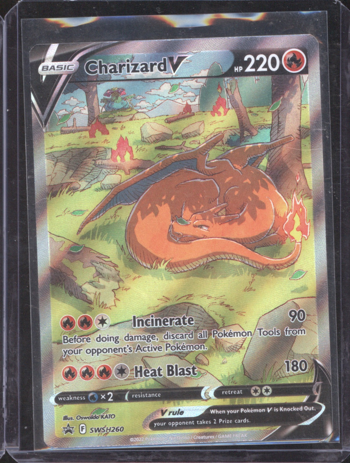 Charizard V 2022 Pokémon Sword & Shield SWSH260 Black Star Promo