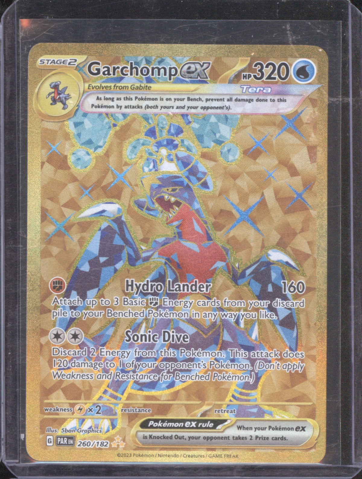2023 Pokemon Paradox Rift Garchomp ex 260/182