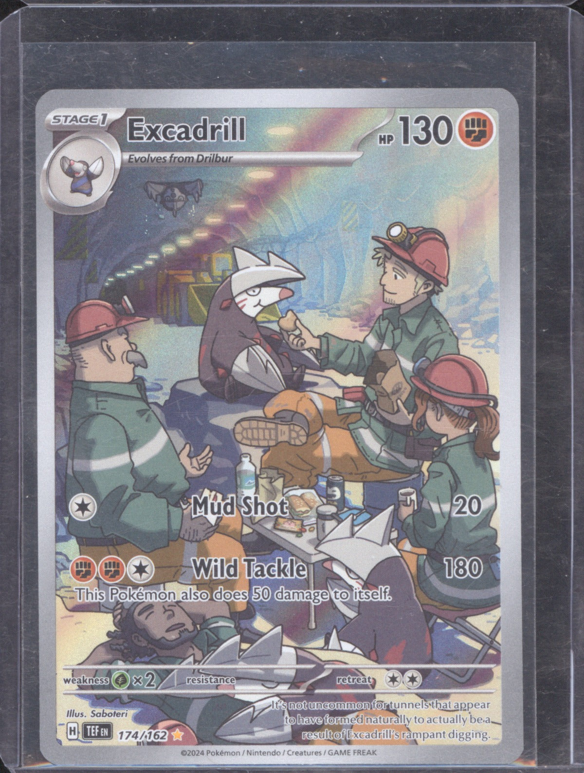 2024 Pokemon Temporal Forces Excadrill Illustration Rare 174/162