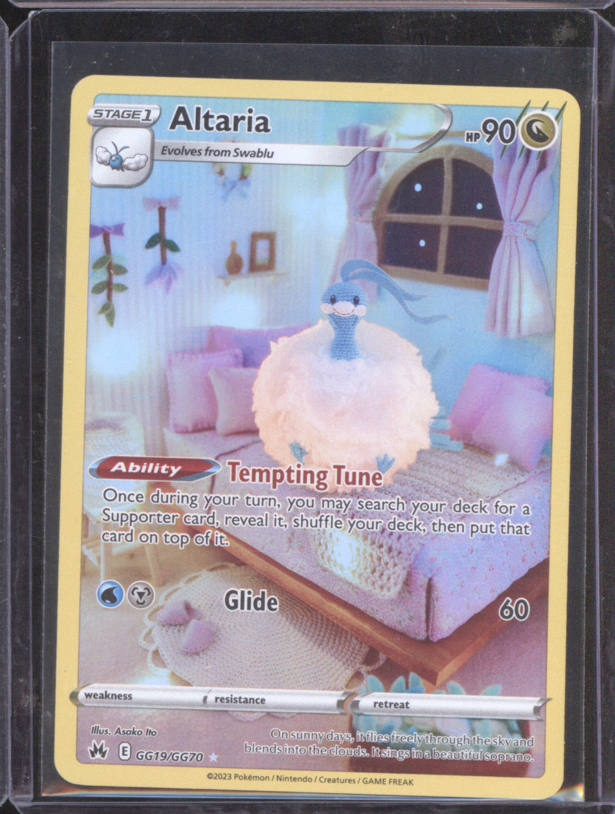 Altaria 2023 Pokemon Crown Zenith GG19/GG70 Galarian Gallery Holo