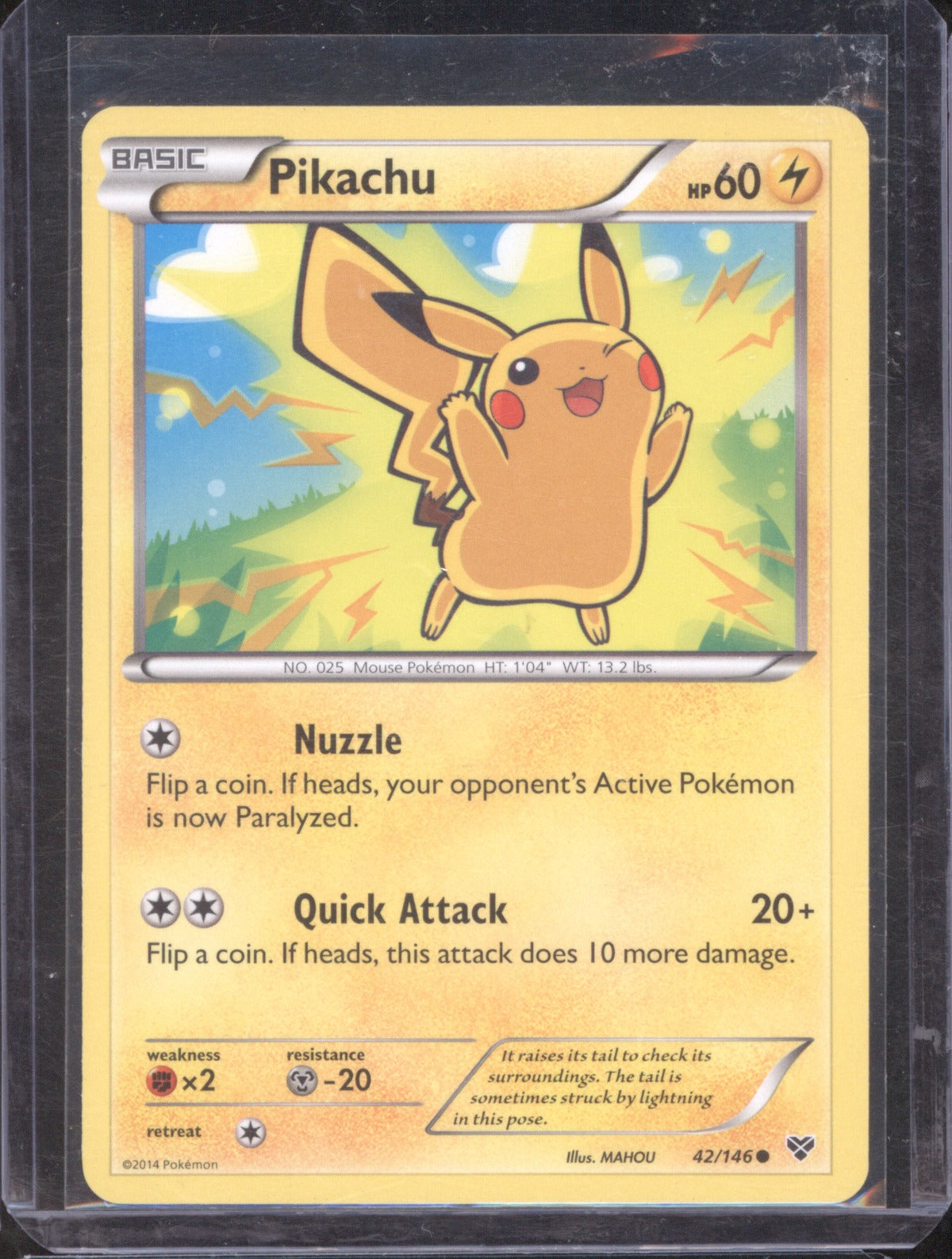 2014 Pokémon Pikachu Common XY Base Set 42/146