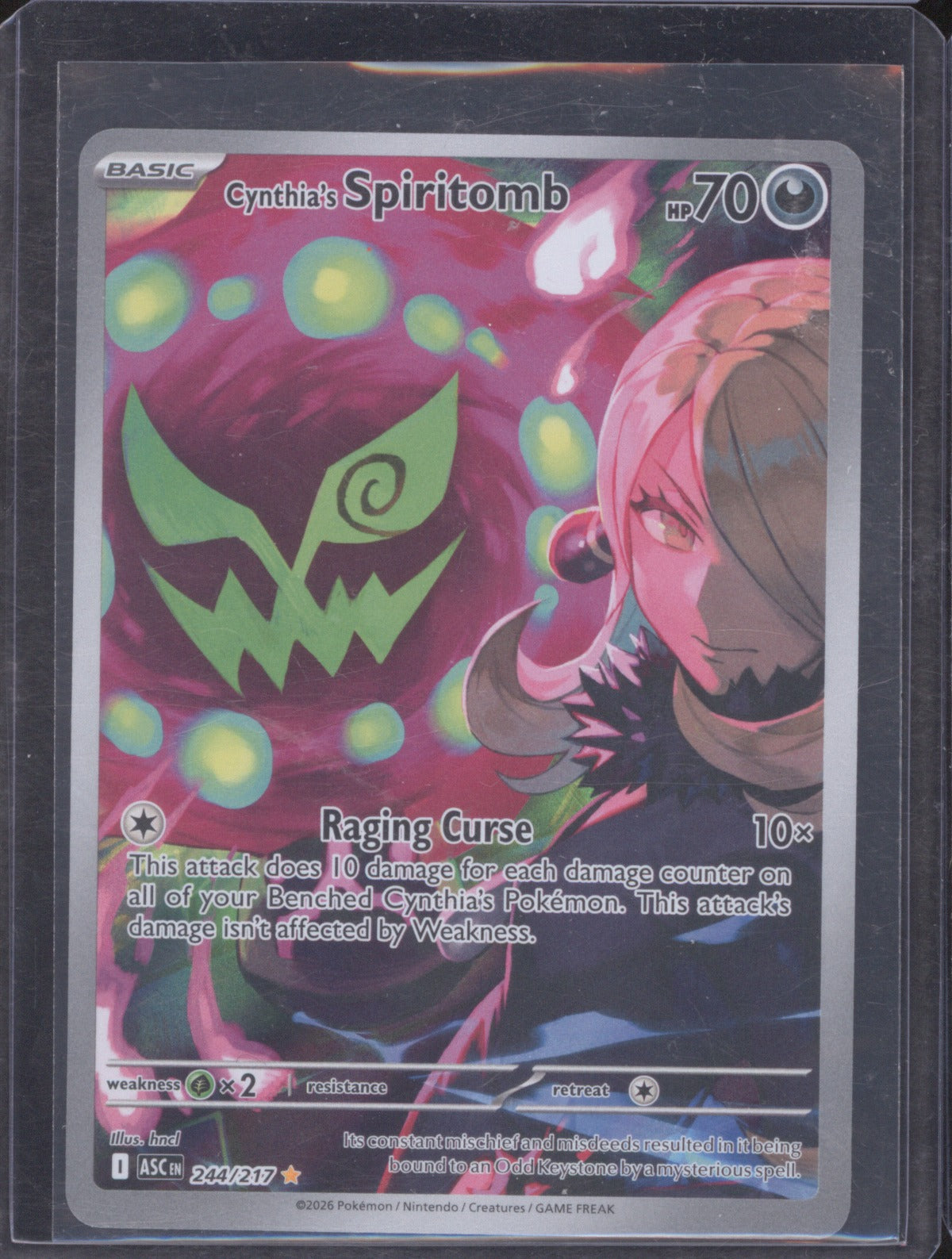 Cynthia's Spiritomb 2026 Pokémon Ascended Heroes 244/217 Illustration Rare