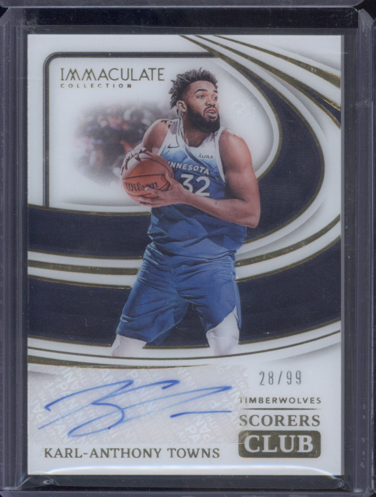 2023-24 Panini Immaculate Karl-Anthony Towns Scorers Club Signature Auto /99