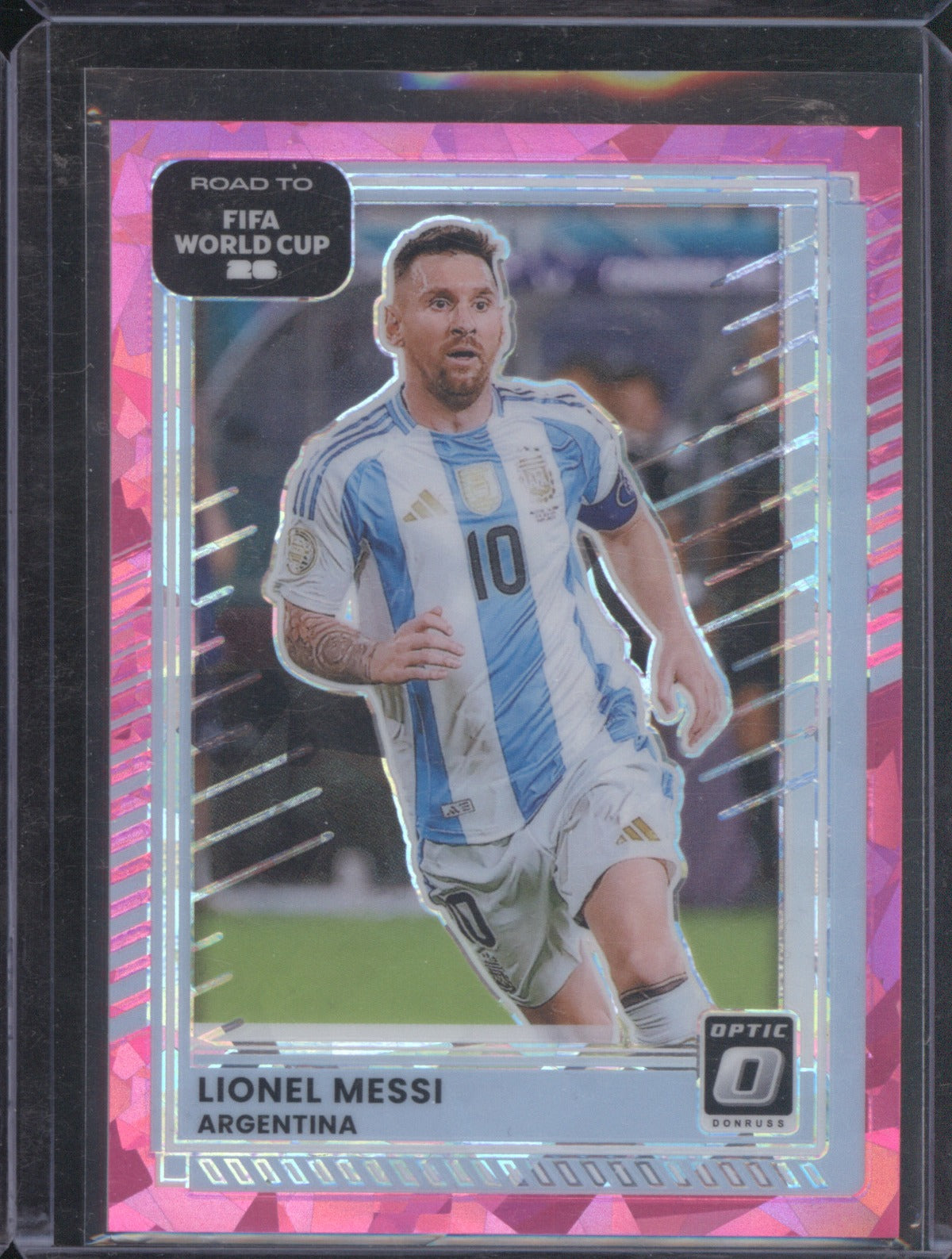 2025 Panini Donruss World Cup 154 Lionel Messi Optic Pink Diamond 10/25 Jersey #