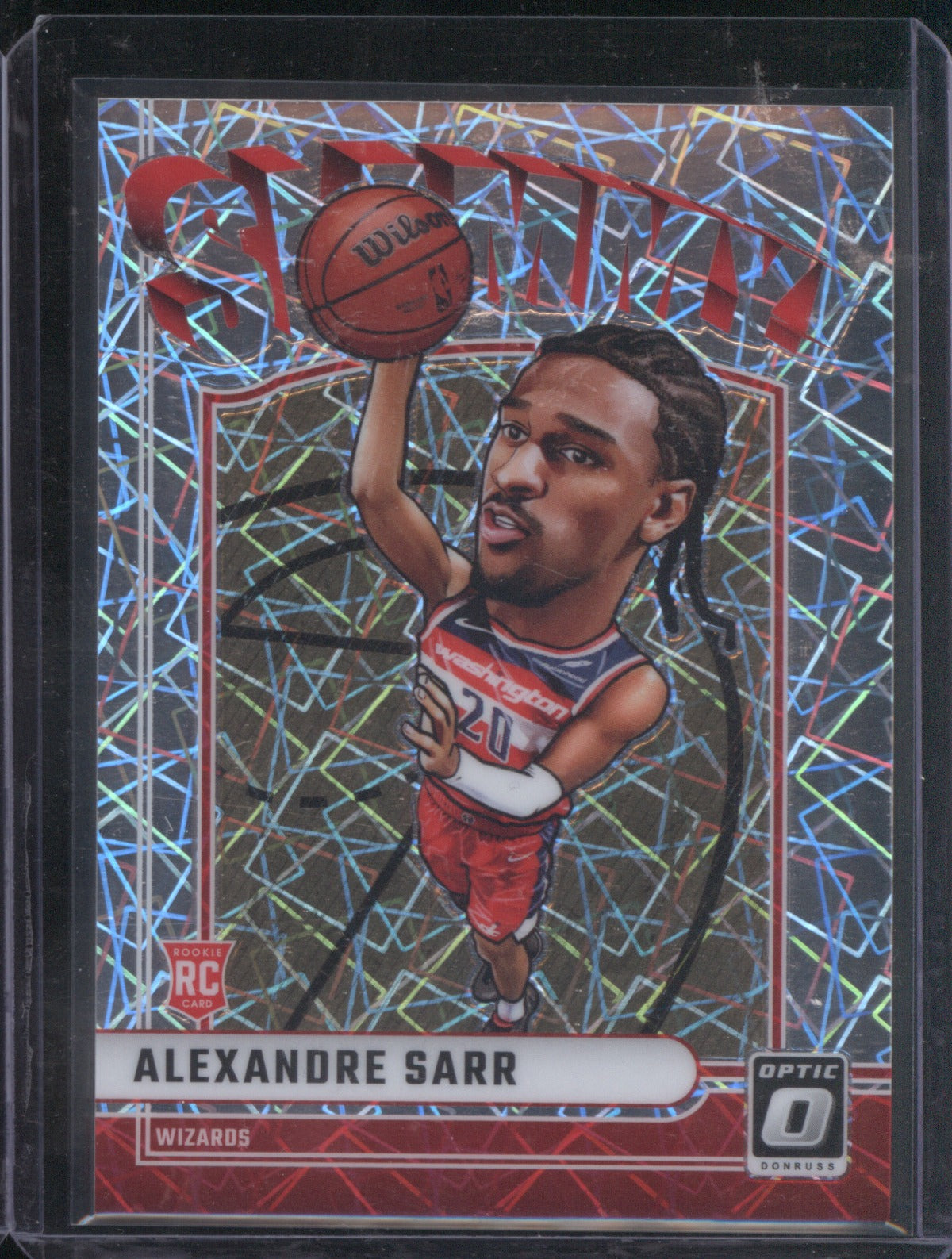 2024-25 Panini Donruss Optic 9 Alexandre Sarr Slammy RC