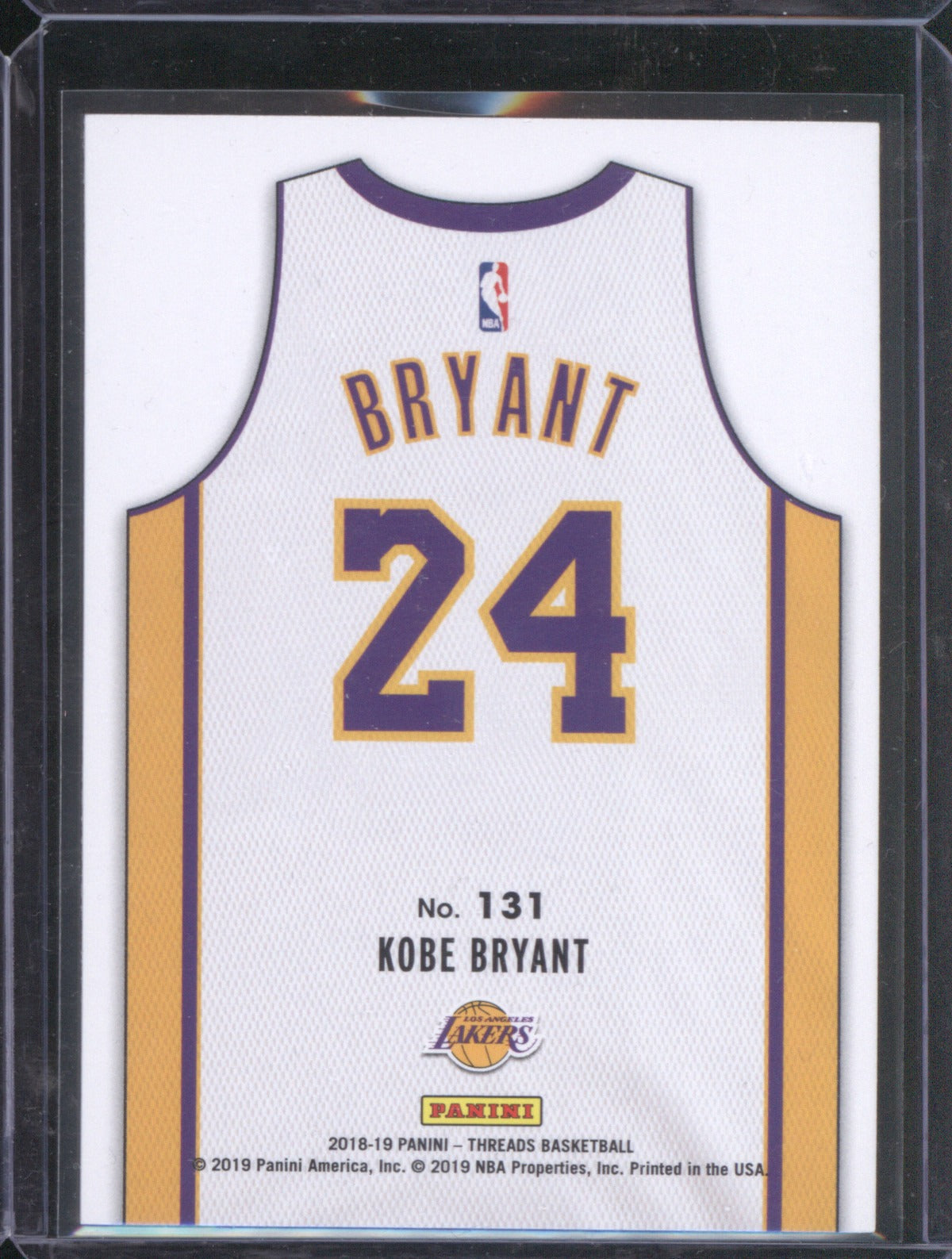 2018-19 Panini Threads 131 Kobe Bryant Dazzle
