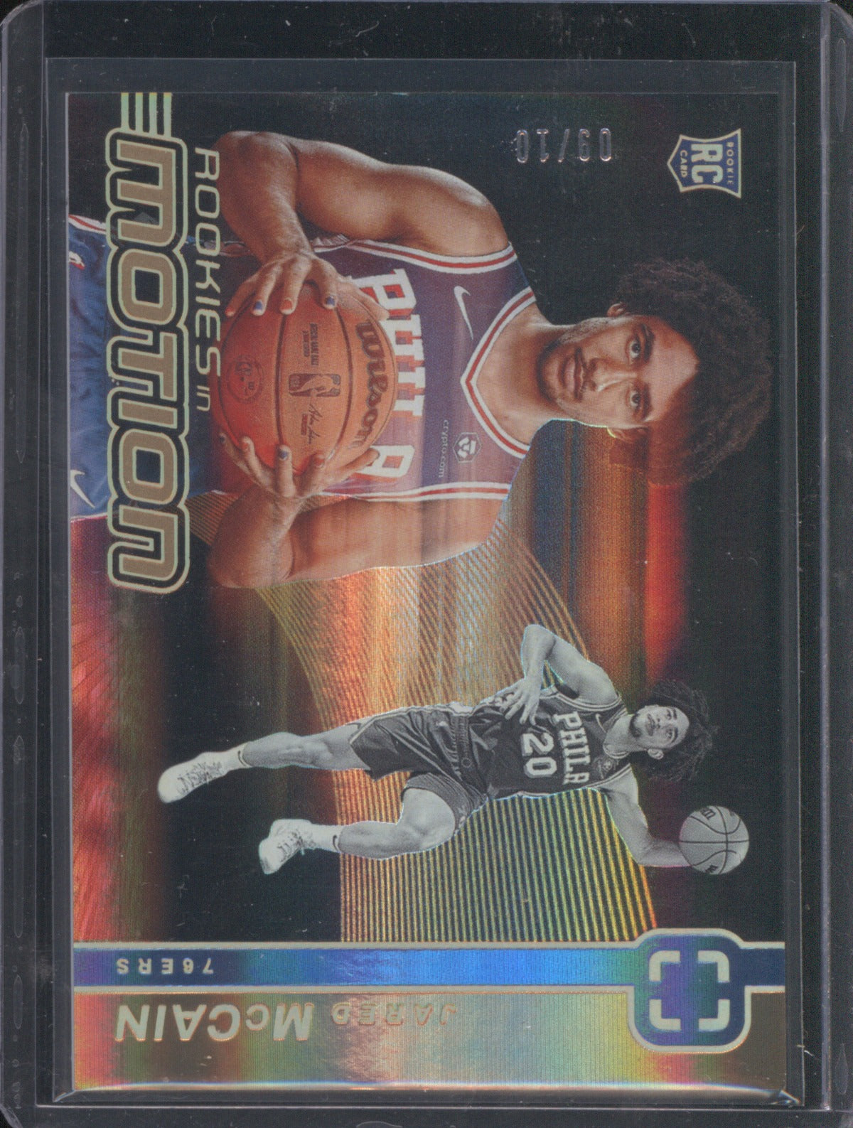 Jared McCain 2024 Panini Photogenic Rookies in Motion Gold 09/10