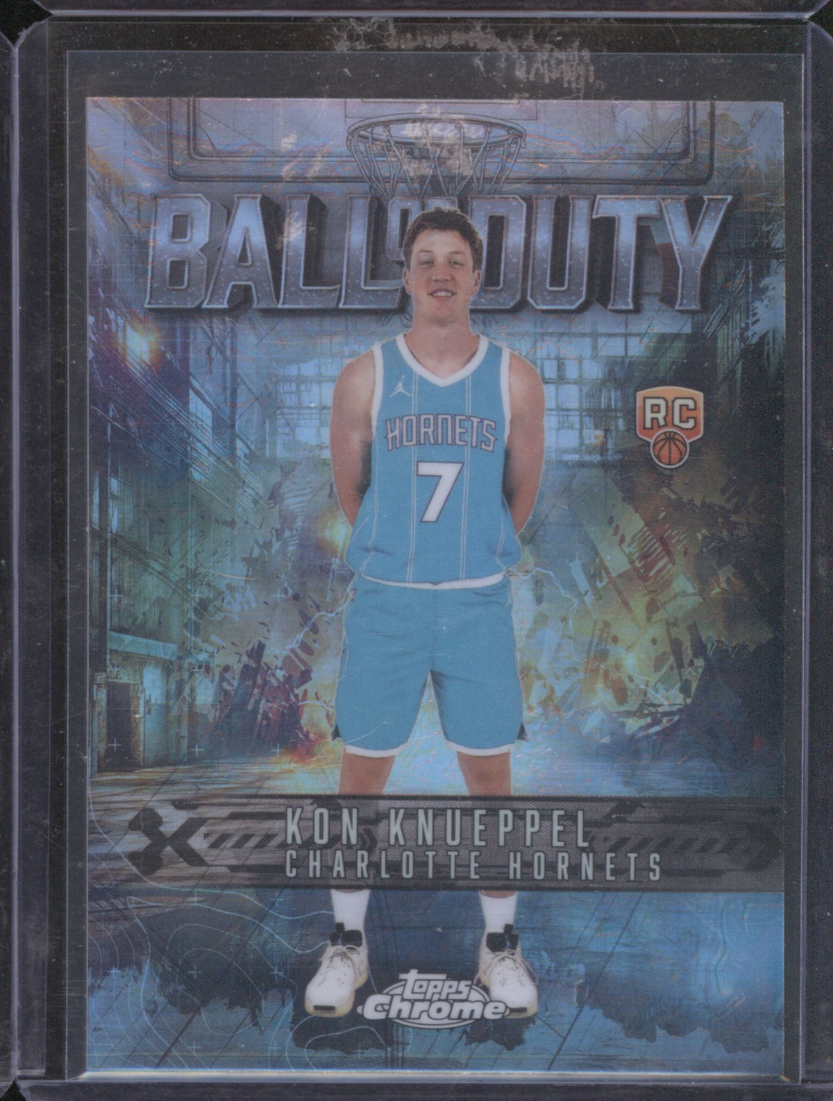 2025 Topps Chrome Kon Knueppel Ball of Duty RC Refractor