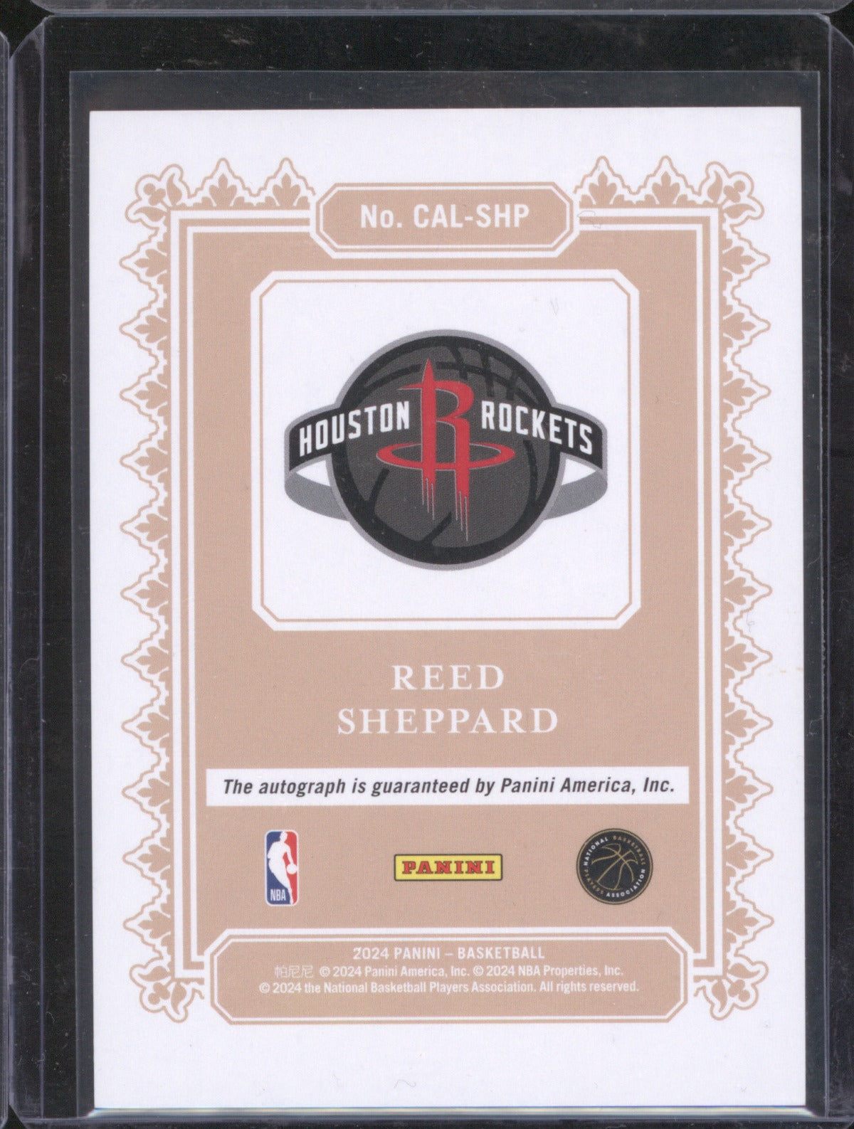 2024 Panini Reed Sheppard Calligraphy Signatures Auto