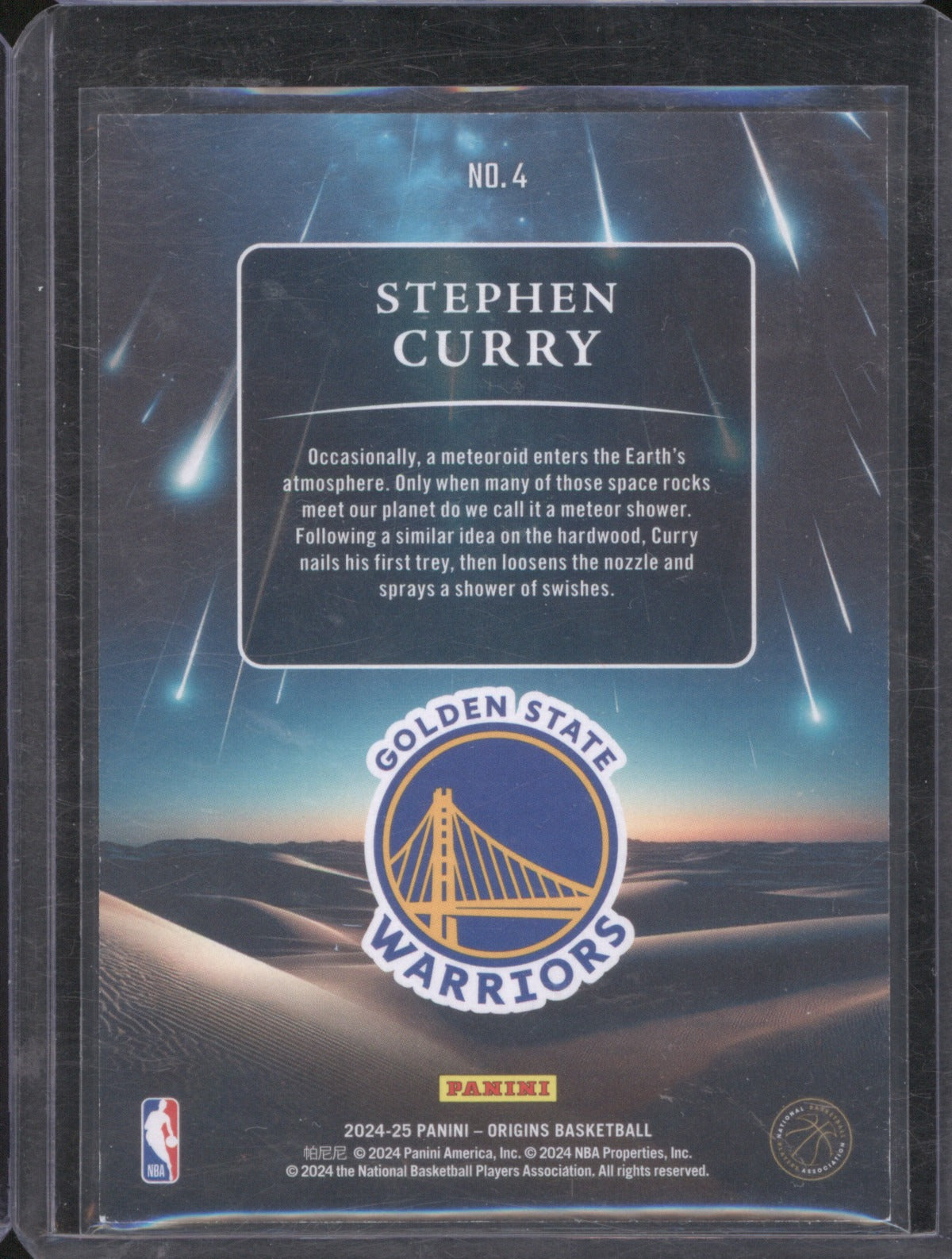 2024 Panini Origins Stephen Curry Meteor Shower Turquoise 02/25