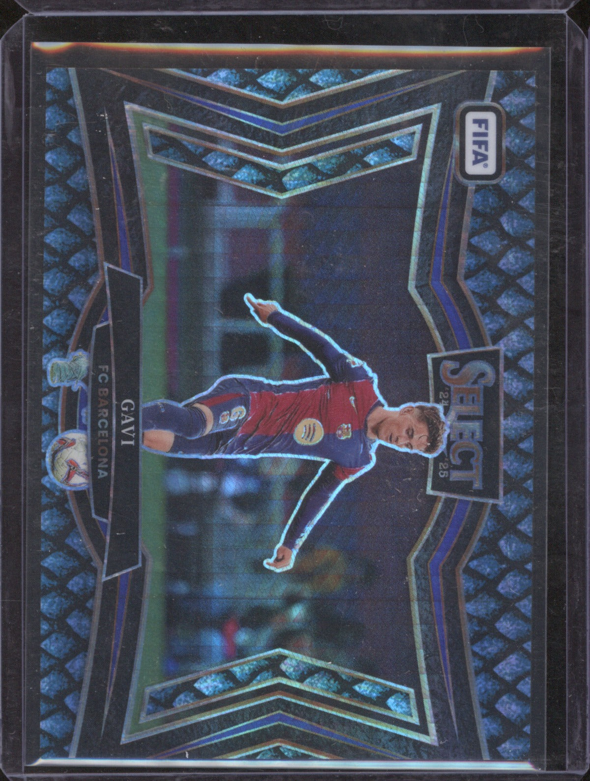2024-25 Select FIFA Gavi 242 Dragon Scale /28 FC Barcelona