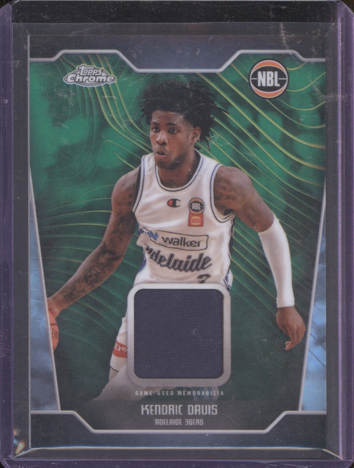 2024 Topps NBL Relics Kendric Davis NR-KD NBL Relic Refractor