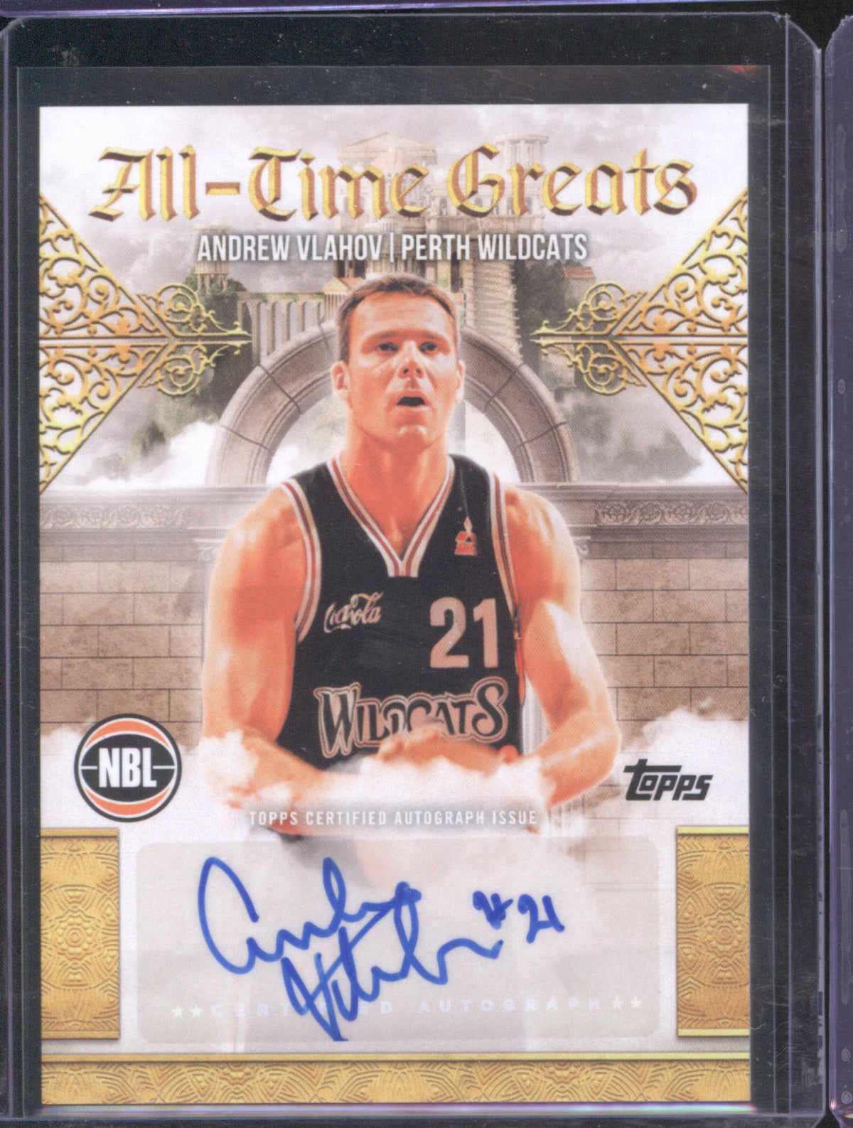 Andrew Vlahov 2025-26 Topps NBL Basketball All-Time Greats Auto Perth Wildcats