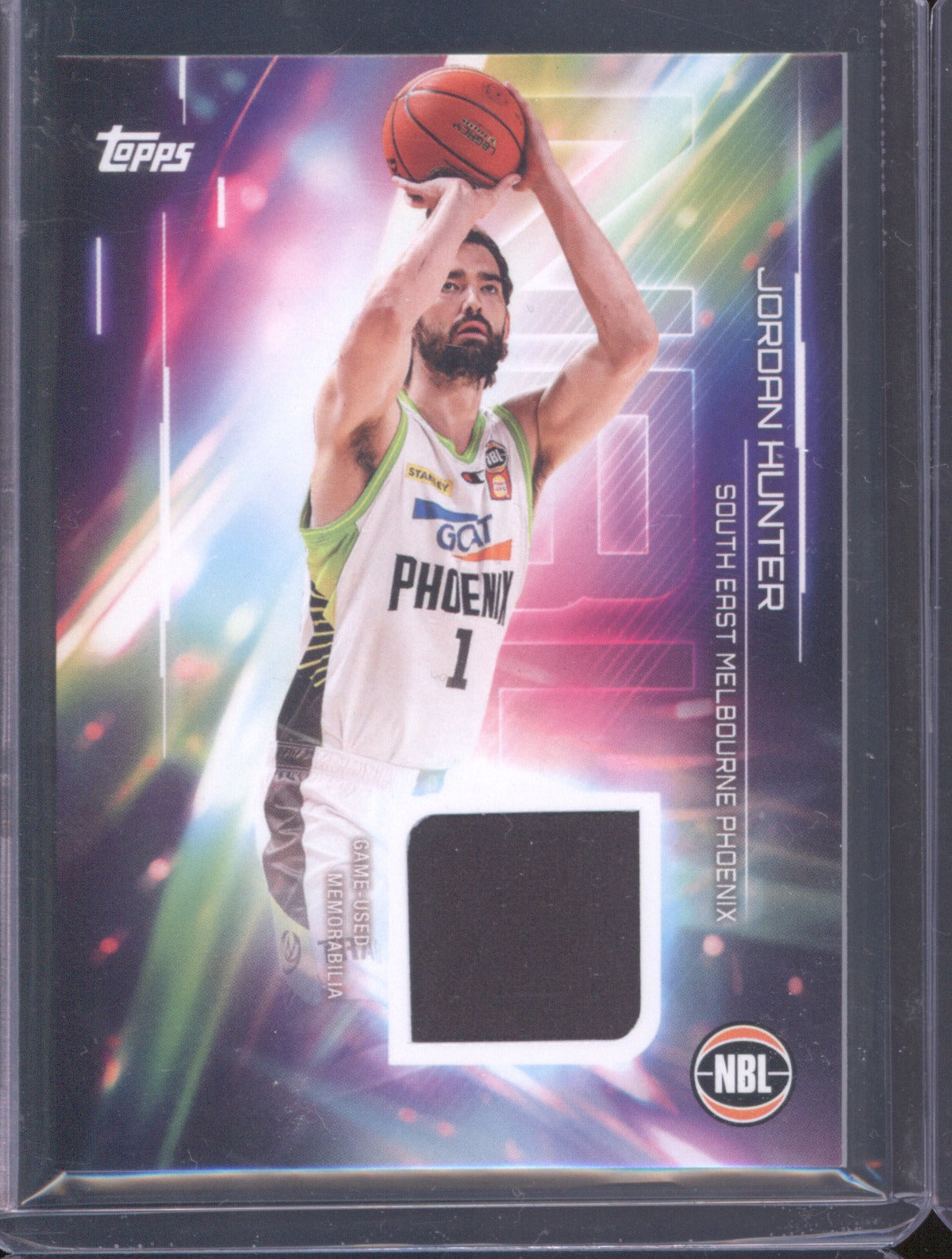 Jordan Hunter 2025-26 Topps Basketball Relics NR-JH S.E Melbourne Phoenix