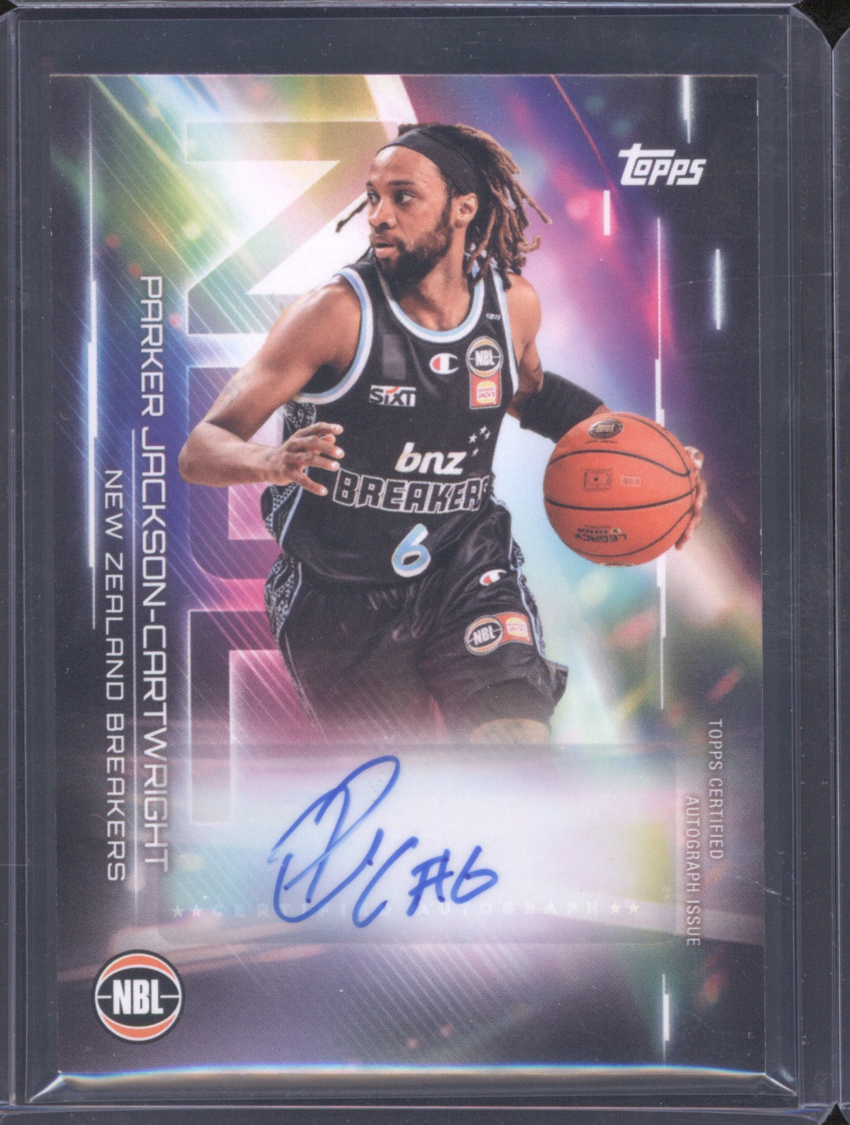 Parker Jackson-Cartwright 2025-26 Topps NBL Basketball Auto NA-PJC NZ Breakers