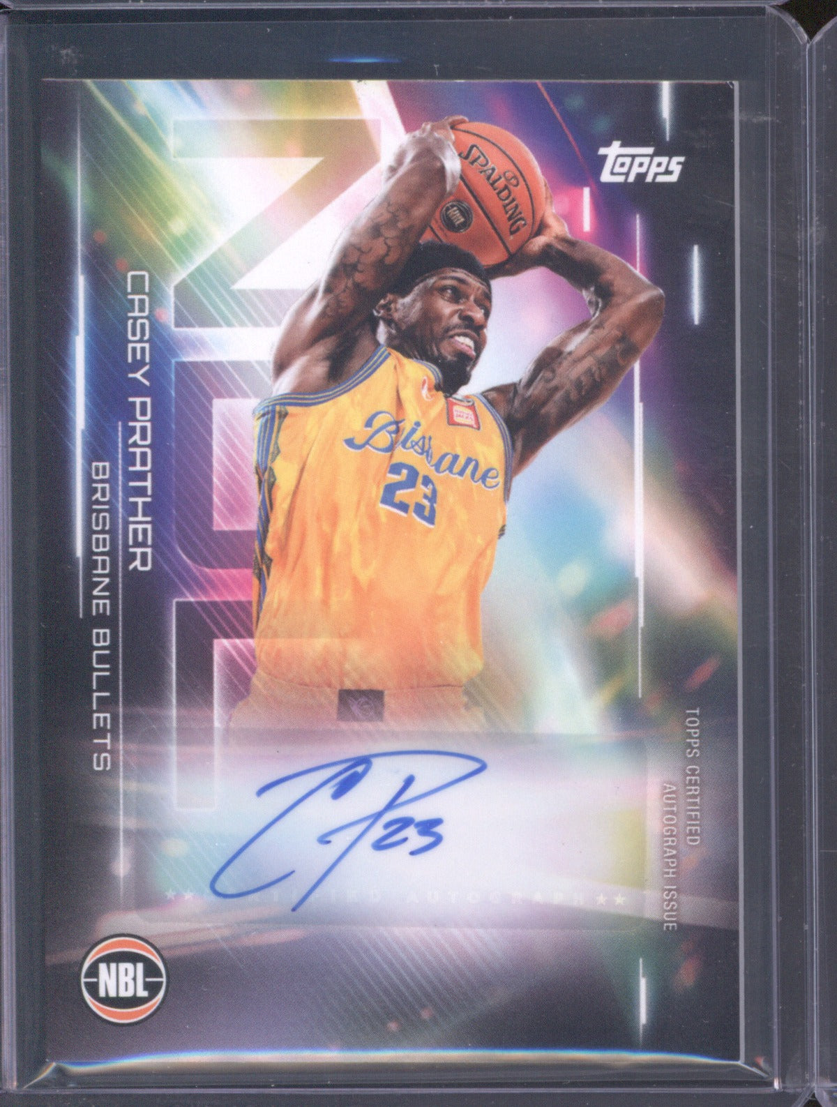 Casey Prather 2025-26 Topps NBL Basketball Auto NA-CP Brisbane Bullets
