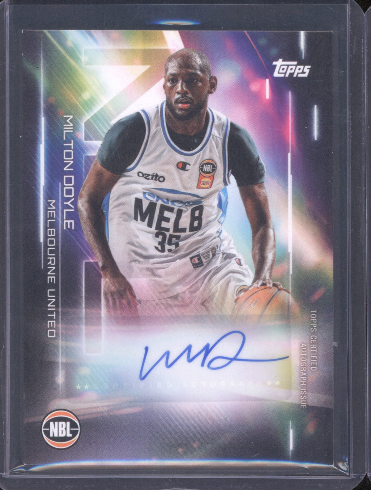 Milton Doyle 2025-26 Topps NBL Basketball Auto NA-MD Melbourne United