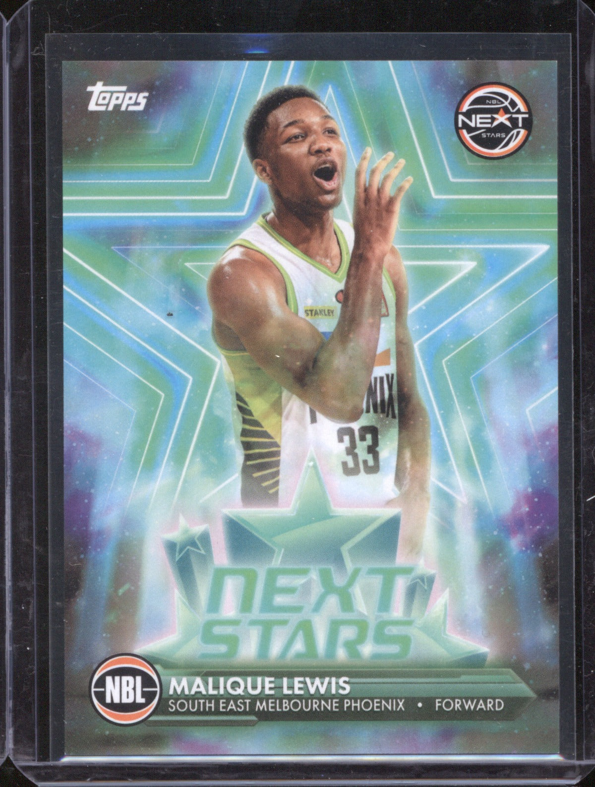 Malique Lewis 2025-26 Topps Basketball Next Stars SSP NS-1 S.E Melbourne Phoenix