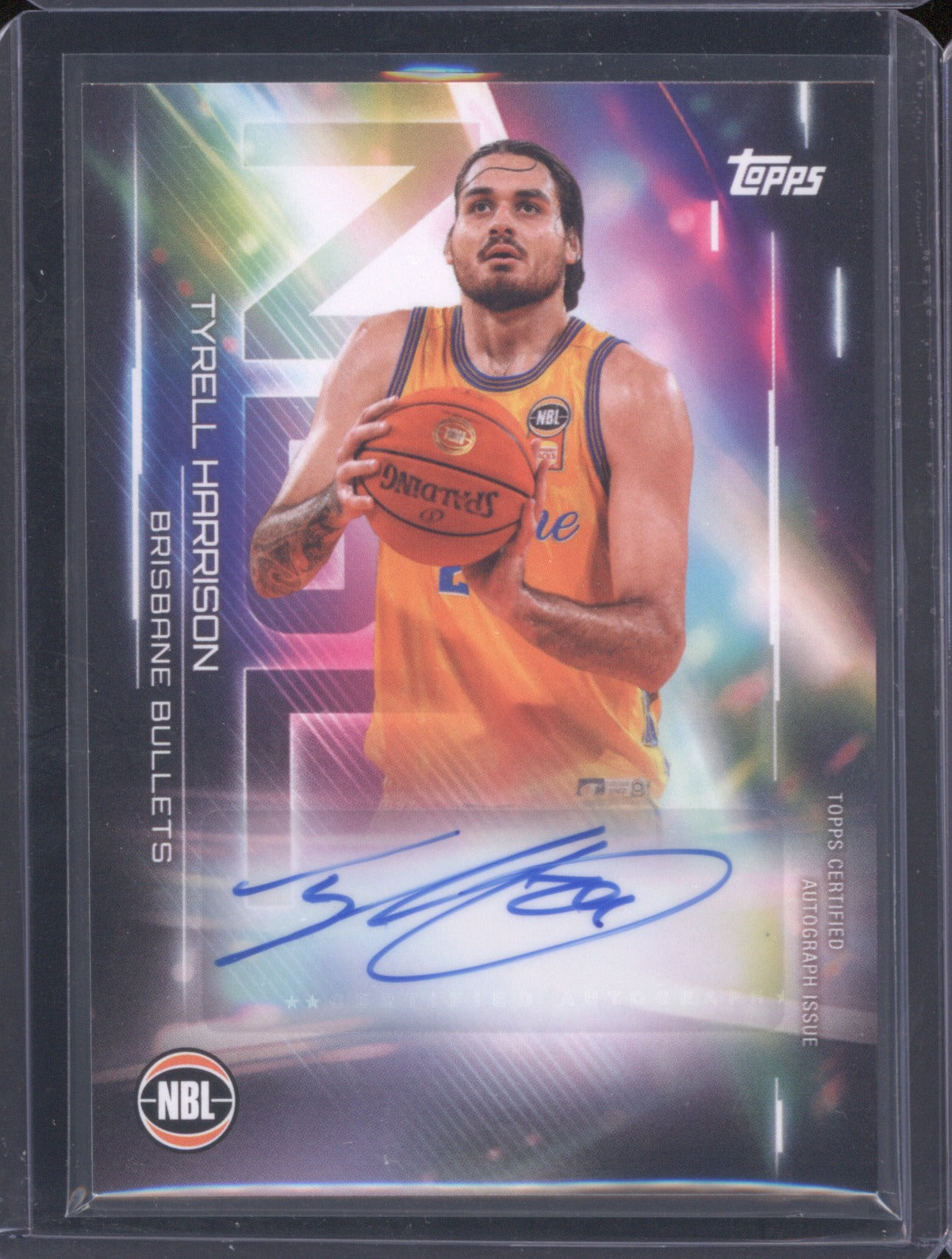 Tyrell Harrison 2025-26 Topps NBL Basketball Auto NA-THA Brisbane Bullets