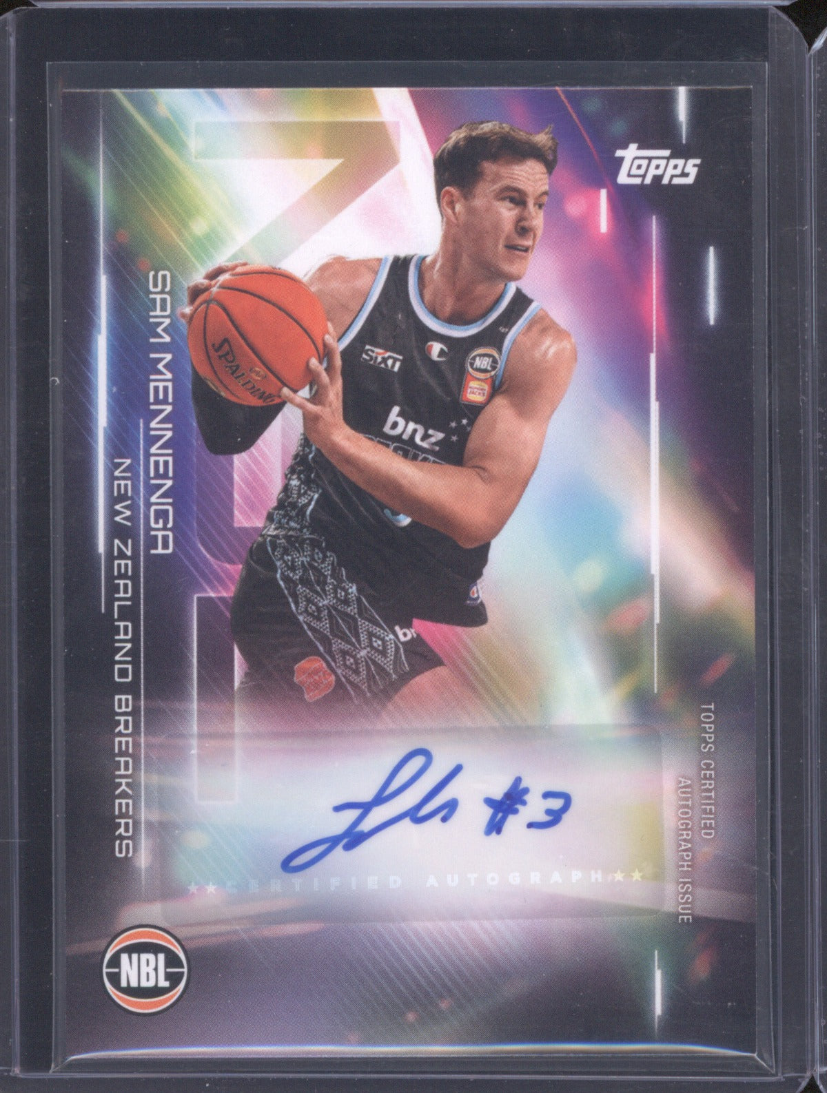 Sam Mennenga 2025-26 Topps NBL Basketball Auto NA-Sm NZ Breakers
