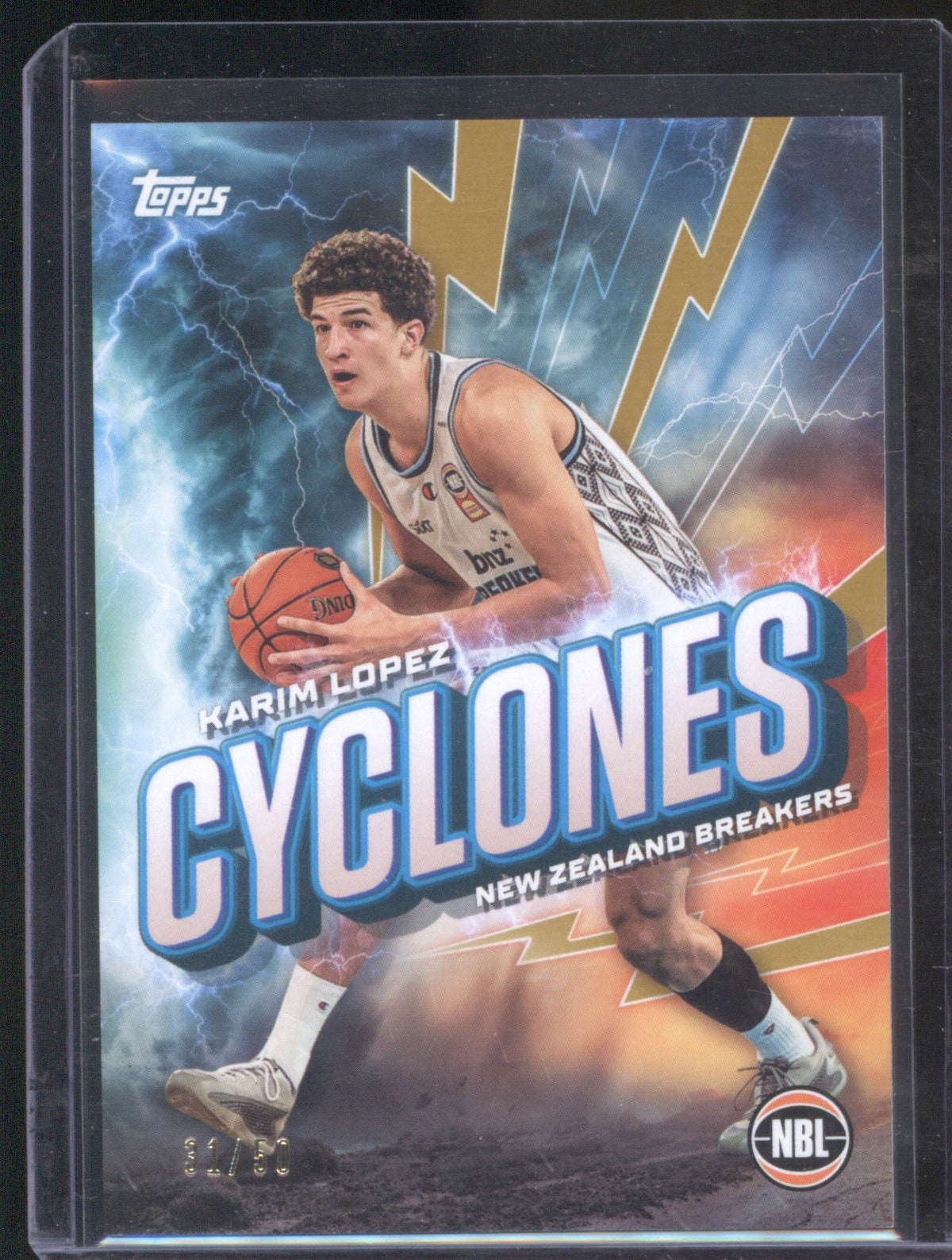 Karim Lopez 2025-26 Topps NBL Basketball C-14 Cyclones NZ Breakers /50