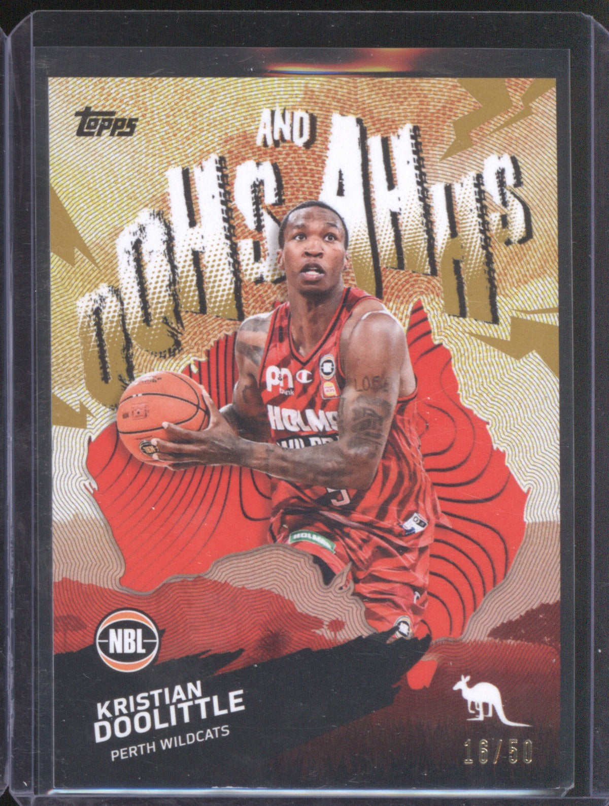 Kristian Doolittle 2025-26 Topps NBL Basketball Oohs And Ahhs Gold OA-17 /50