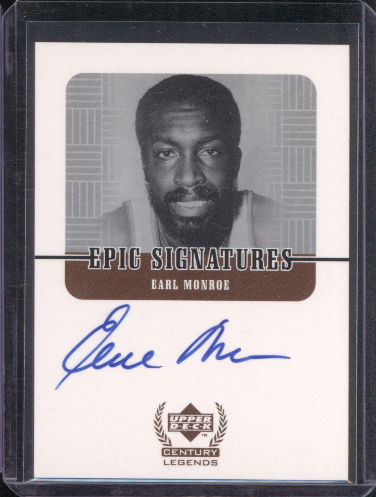 Earl Monroe 1999 Upper Deck Century Legends Epic Signatures