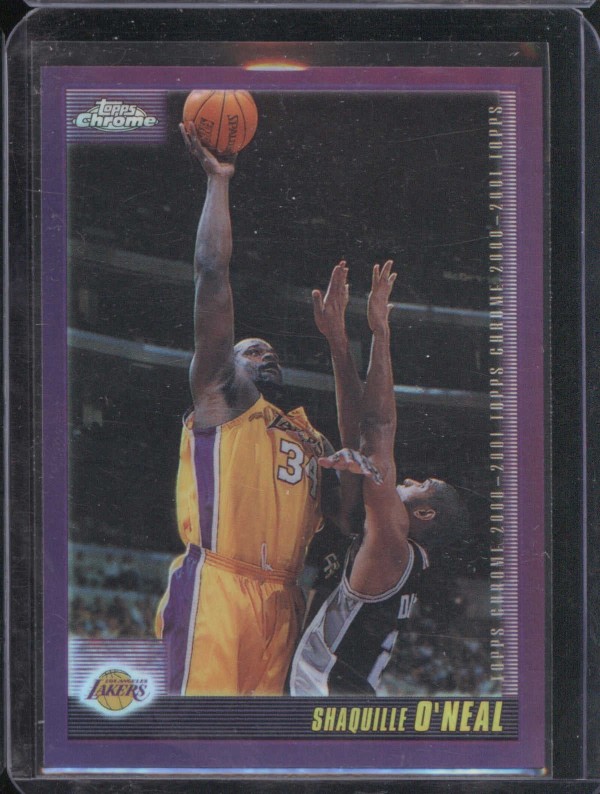 Shaquille O'Neal 2000 Topps Chrome 8 Refractor