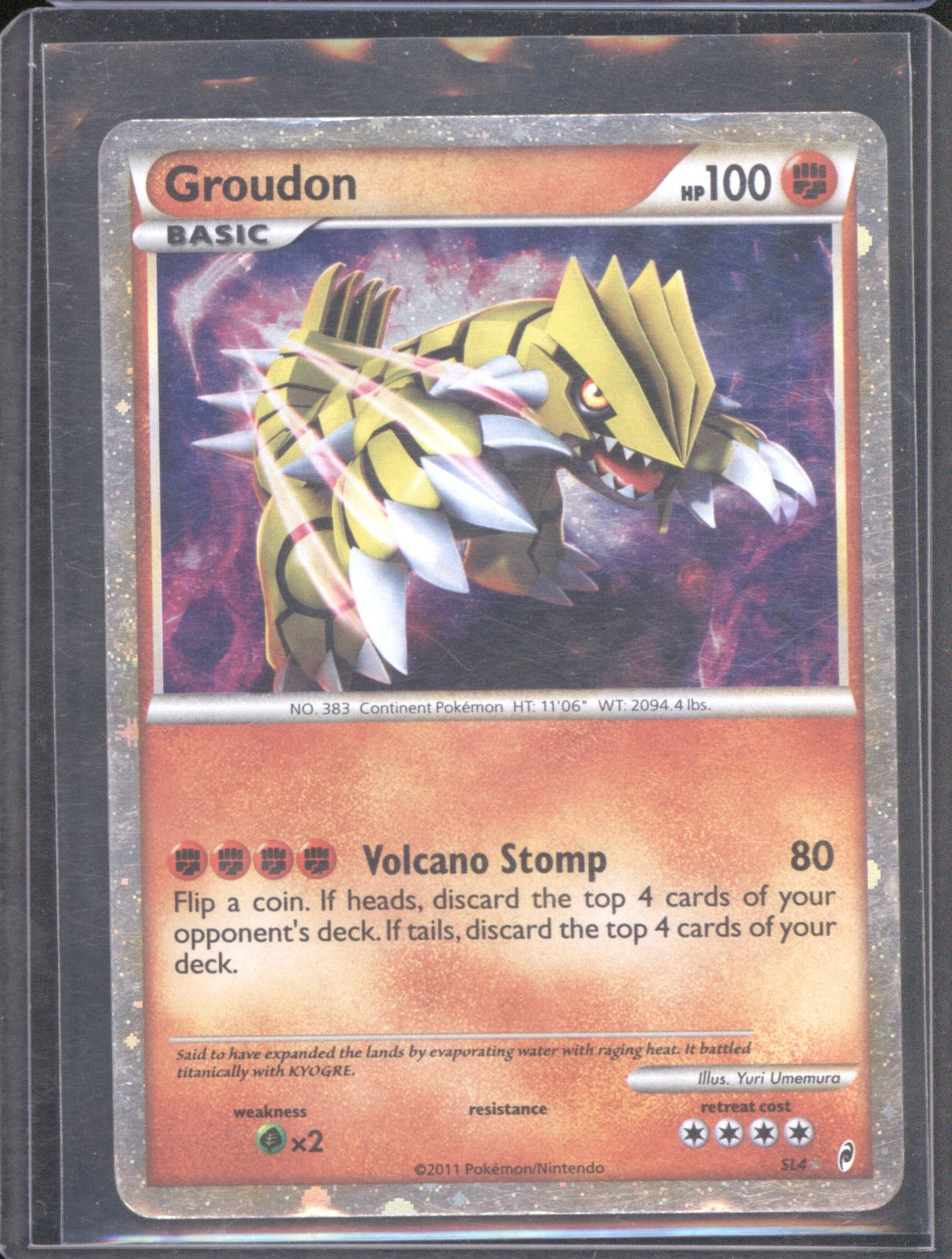 2011 Pokémon Call of Legends Groudon Holo SL4