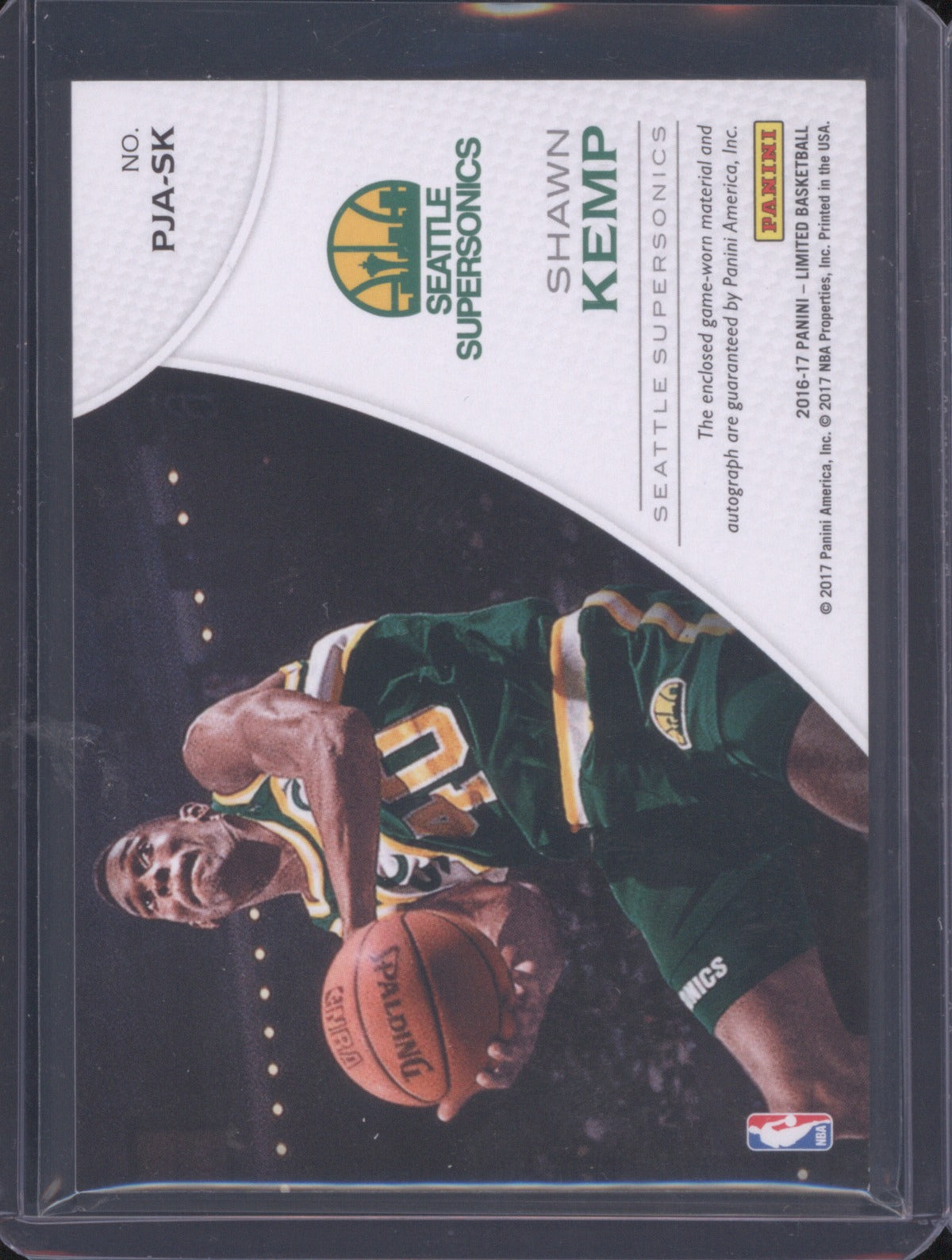 Shawn Kemp 2016-17 Panini Limited Phenoms Jersey Autographs /99