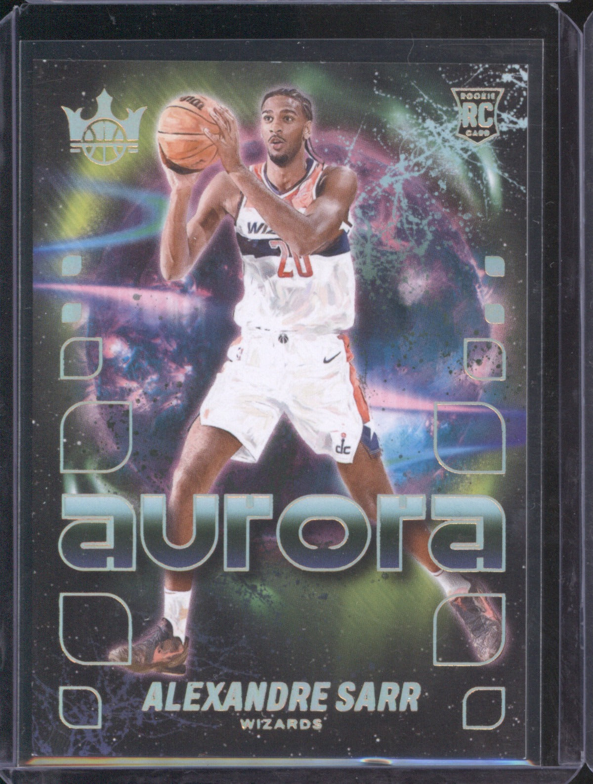 Alexandre Sarr 2024 Panini Court Kings #10 Aurora Rookie