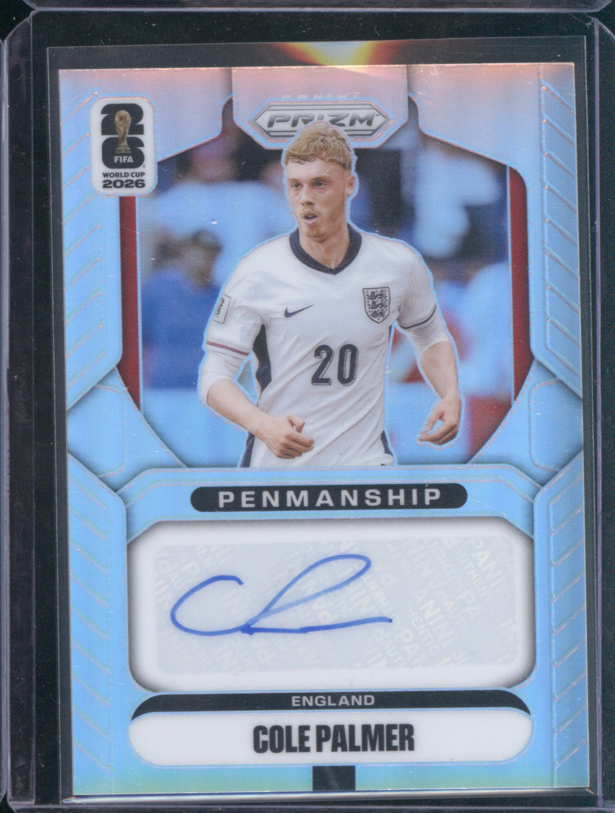 2026 Panini Prizm FIFA World Cup PCP Cole Palmer Penmanship Silver Auto