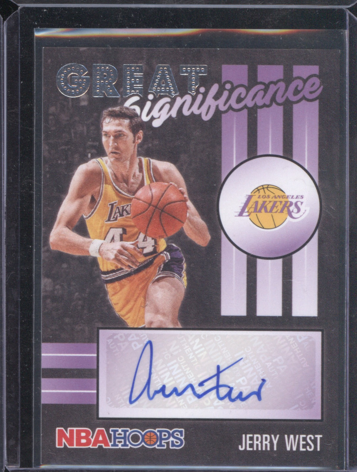 Jerry West 2020-21 Panini Hoops GS-JWE Great Significance Auto
