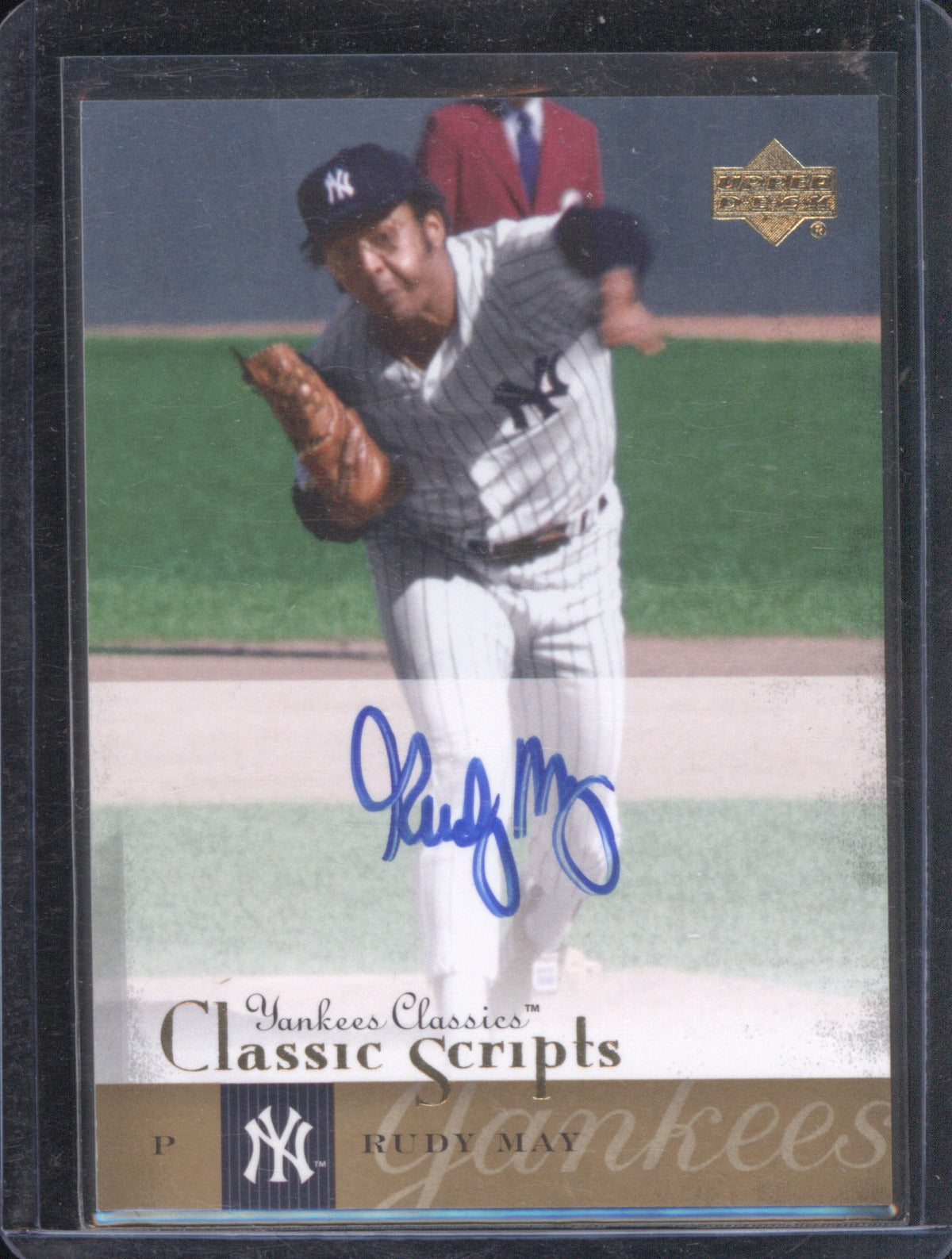 2004 Upper Deck Yankees Classics Au-58 Rudy May Classic Scripts Auto