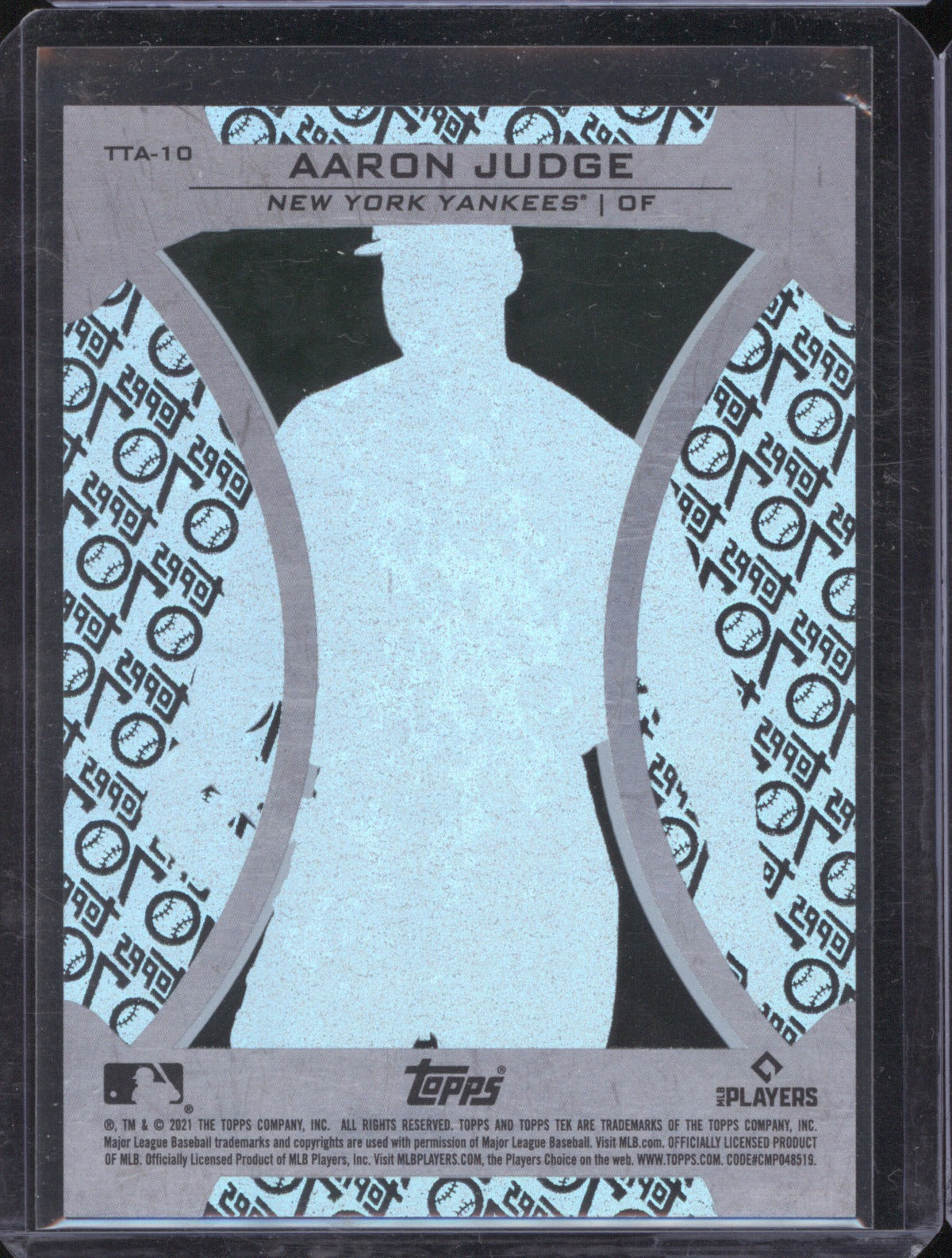 Aaron Judge 2021 Topps Update TTA-10 Tek 70th Anniversary