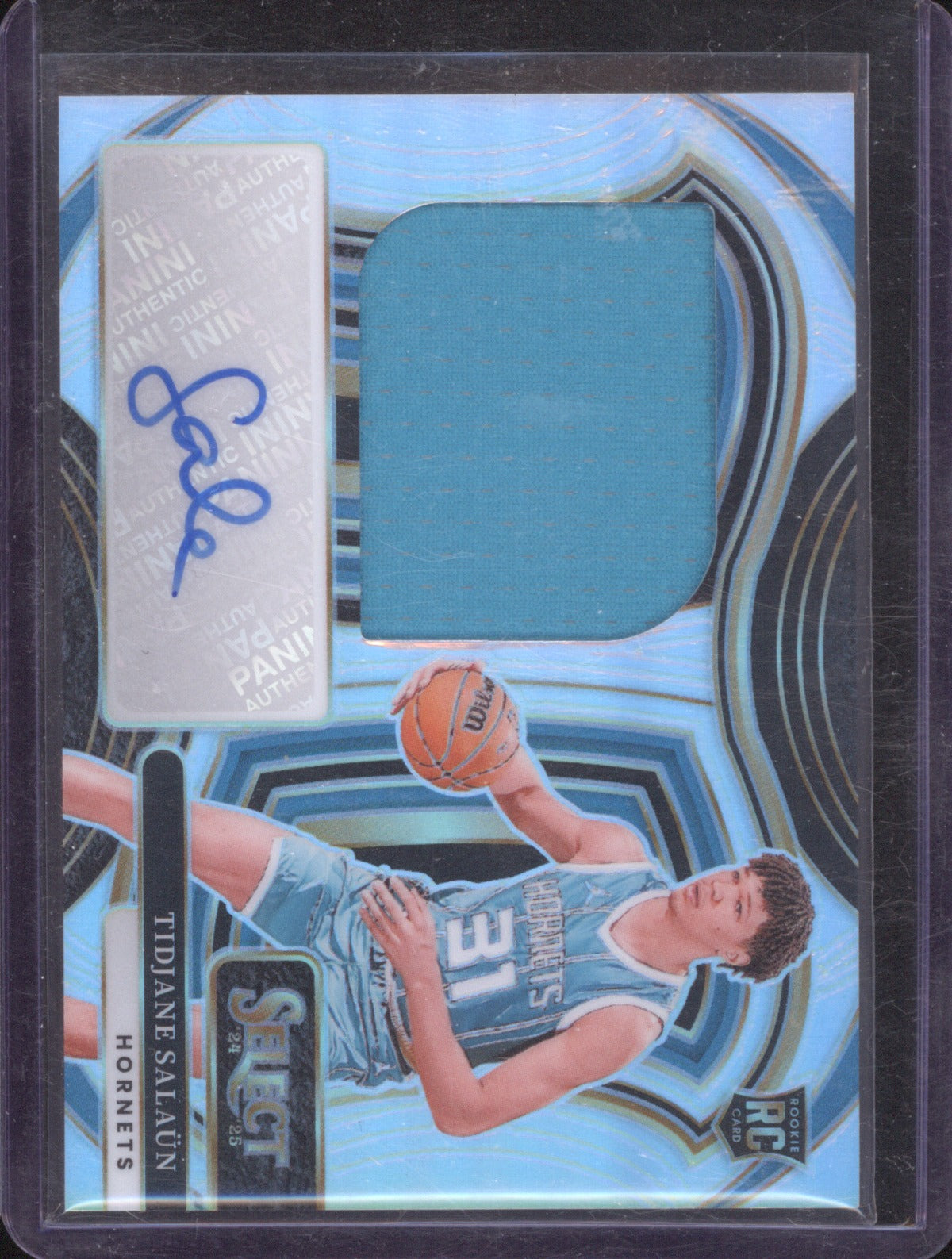 Tidjane Salaun 2024 Panini Select #JRS-TID Rookie Patch Auto /99 RC